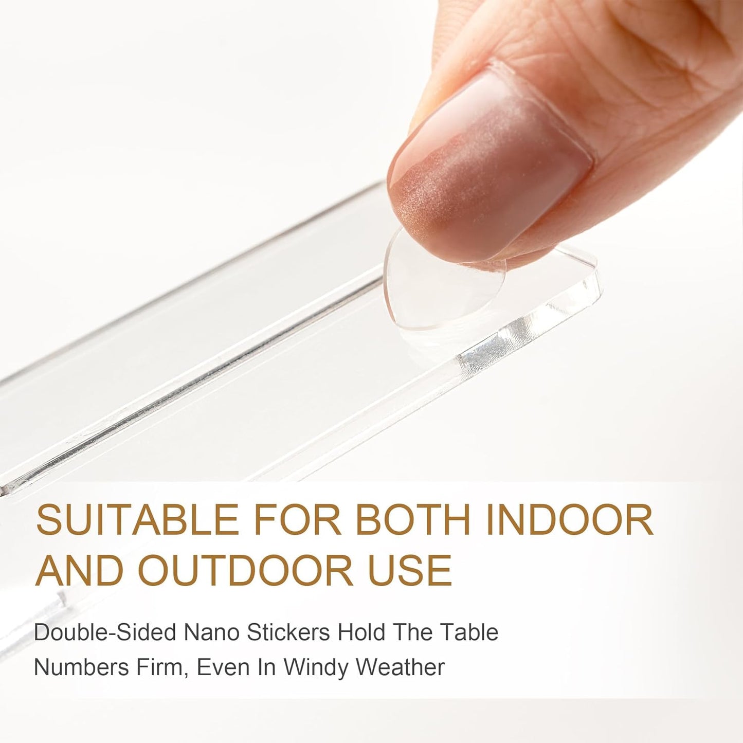 Wedding Table Numbers 1-25 Clear Acrylic Seating Number Signs for Weddings Reception Anniversary Party Decor Seat Number for Tables with Elegant Gold Lettering