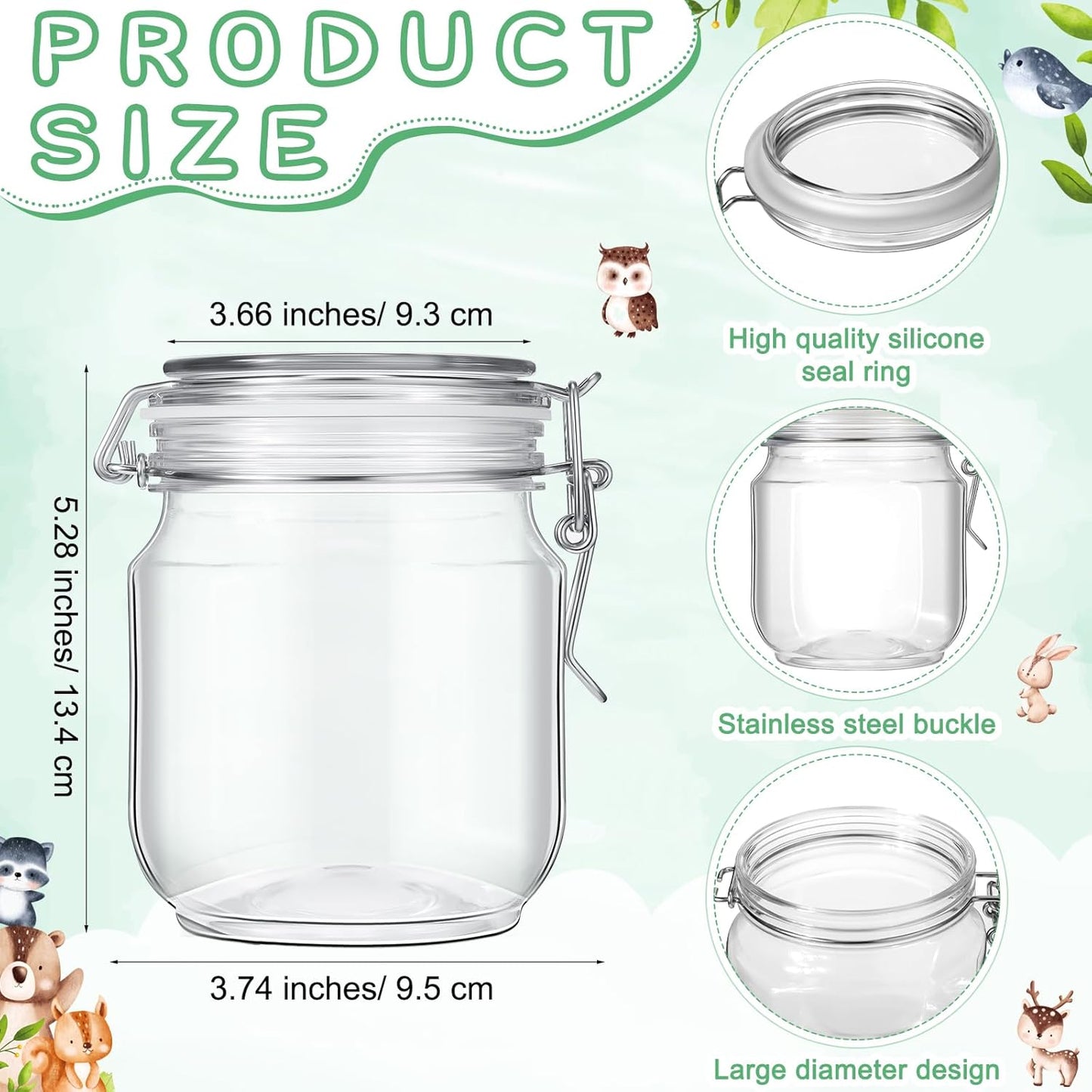 Roowest Baby Shower to Baby Advice Cards for New Parents to Be - Tip Jar Sign for New Parents 60 Parenting Advice Cards 10 HB Pencils 2 Cute Stickers 1 Pet Bottle for Guests Games(Woodland)