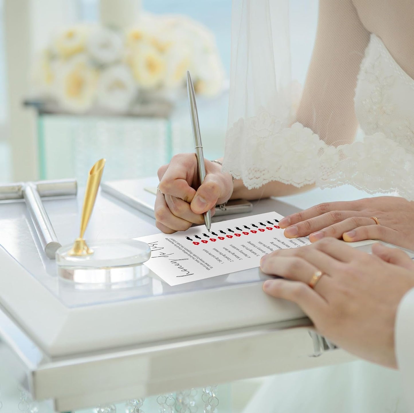 Bridal Shower Games, Honey Do List, 25Pcs Minimalist White Double-Sided Bridal Game Cards, Wedding Shower Games for Guests, Engagement Bachelorette Party Supplies - A21