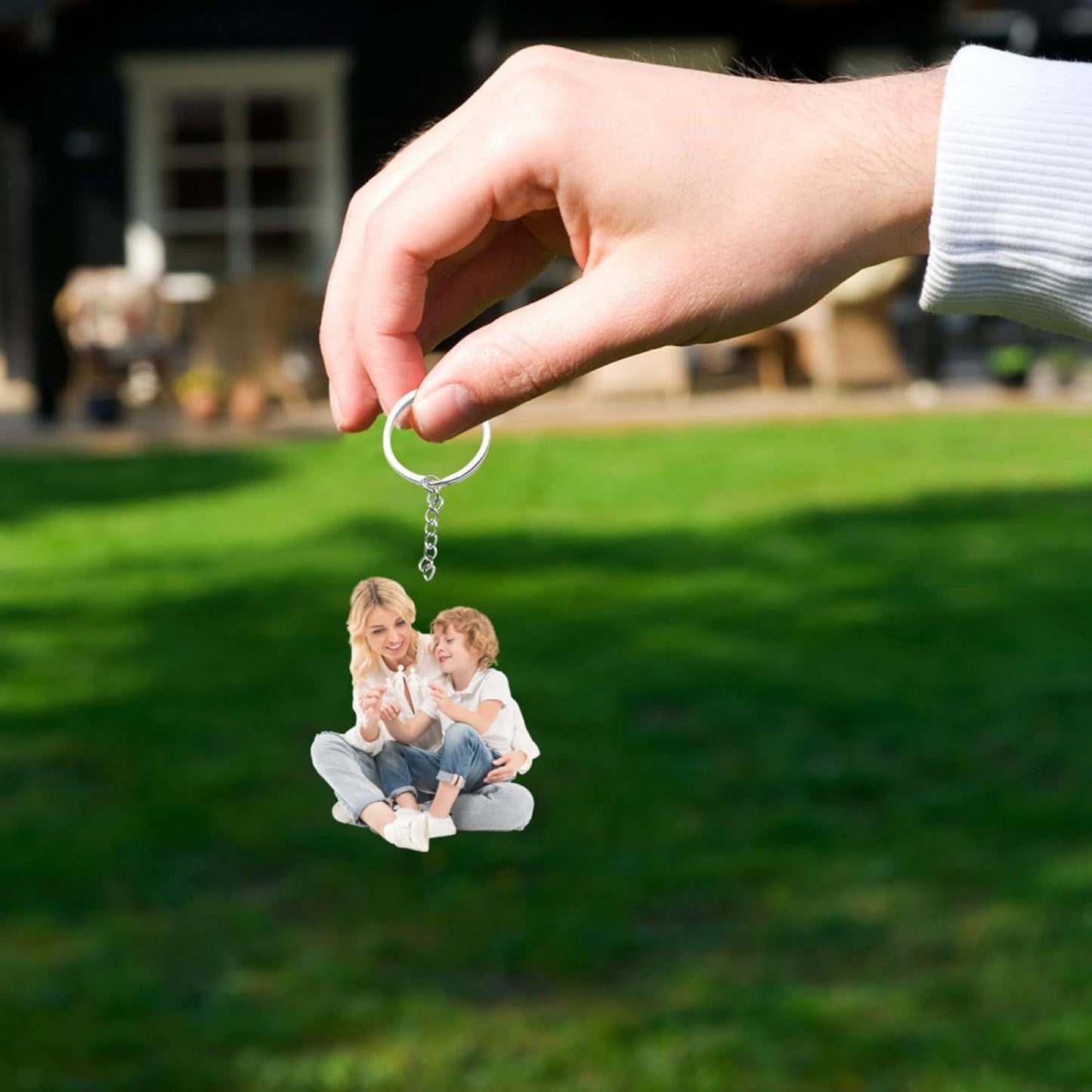 Custom Keychain, Personalized Keychain with Photo, Perfect Creative Gifts Suitable for Friend and Family