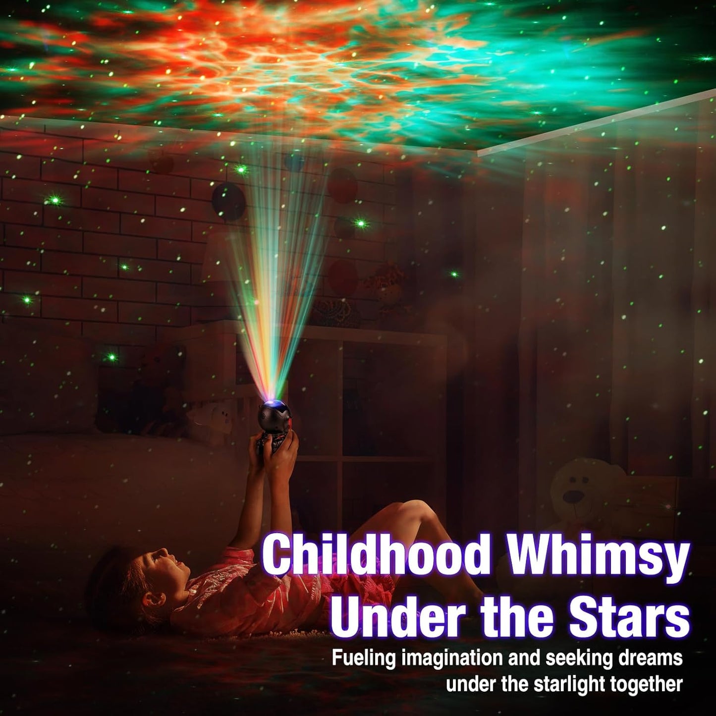 Astronaut Galaxy Projector Lamp – Black Astronaut Holding Star, Starry Sky Night Light for Bedroom Decor, Space Nebula Star Projector Gift