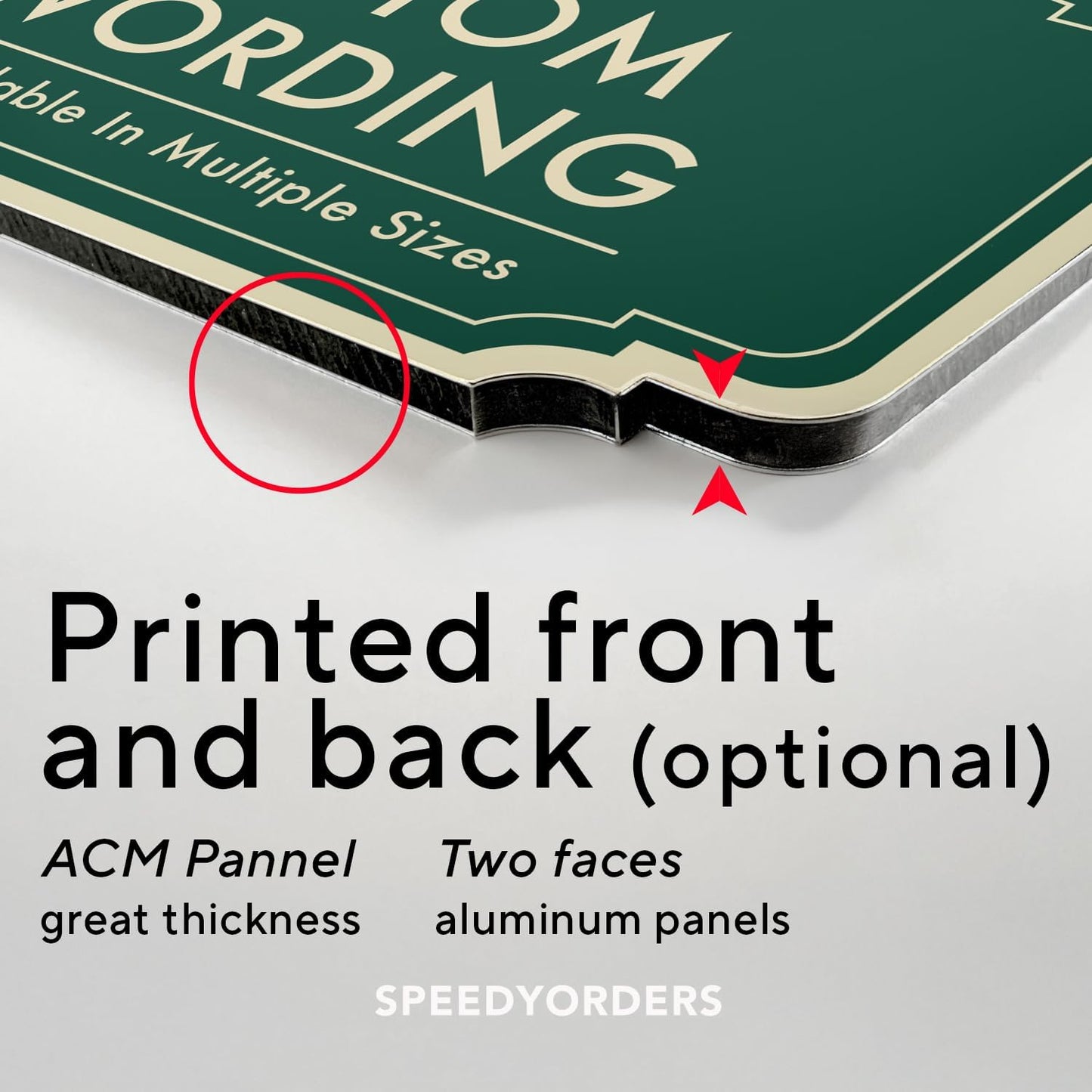 Custom Decorative Outdoor Metal Signs, Personalized Aluminum Signs, Customized Driveway Signs, Waterproof Signs Made In USA, Design 2 Forest Green 42x28 In