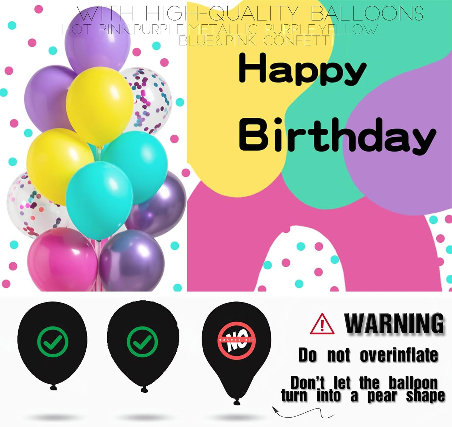 Pink Blue Purple Balloon Column Kit Set of 2,Balloon Column Stand with Base&Pole,Backdrop Decoration for Magic Theme Birthday,Wedding,Engagement,Baby Shower, Party, or Bachelorette Supplies(Hot Pink)