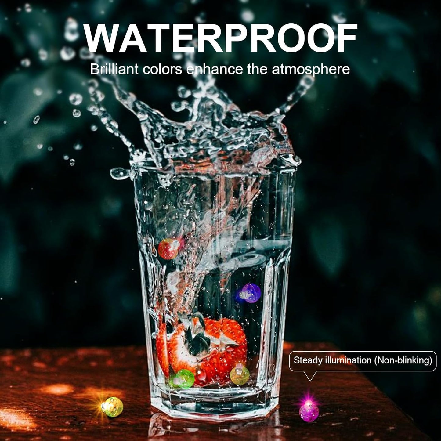 Aogist 50Pcs Balloon Lights with Hook,Long Standby Time,Waterproof Mini Light for Birthday Party Wedding Christmas Halloween Easter Decorative(Steady, Pink)