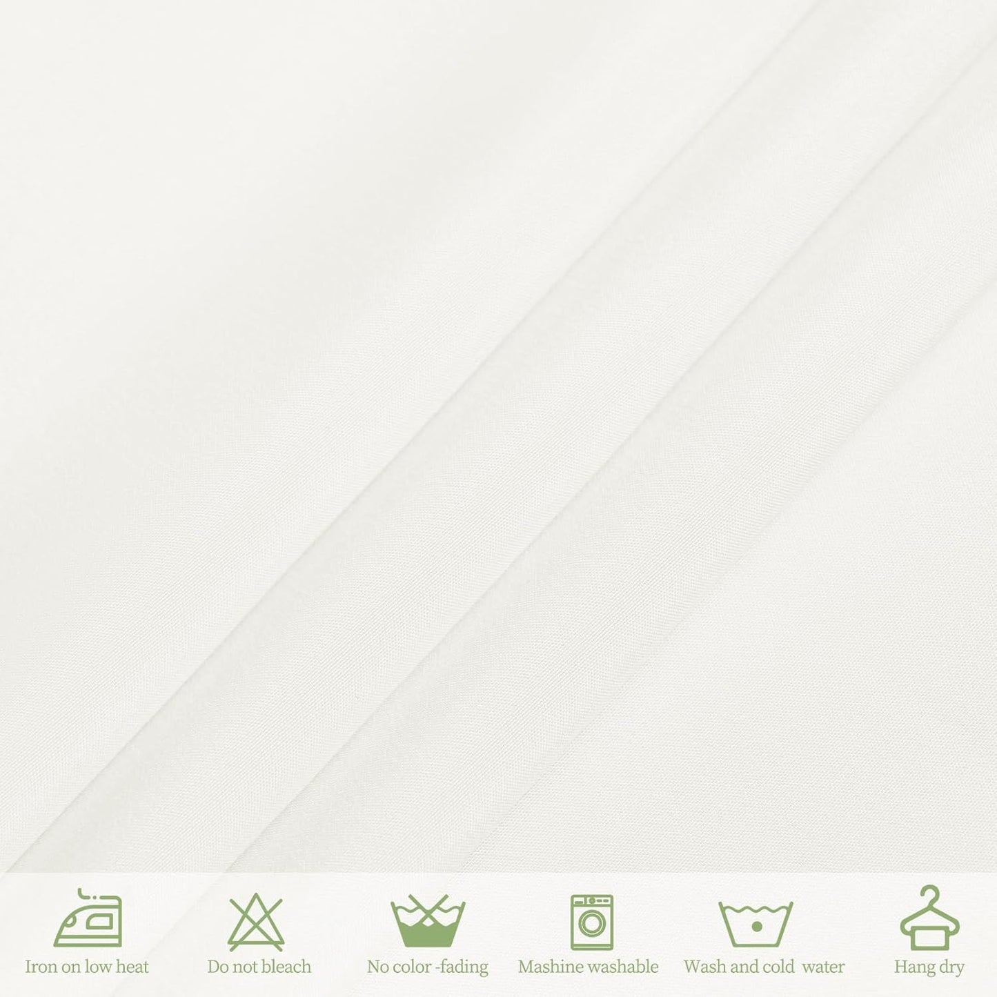 6 Pack Ivory Tablecloths for 8ft Rectangle Tables 60 x 126 Inch - Polyester Table Cover Stain and Wrinkle Resistant Washable Fabric Table Clothes for Wedding Party Banquet Reception Restaurant