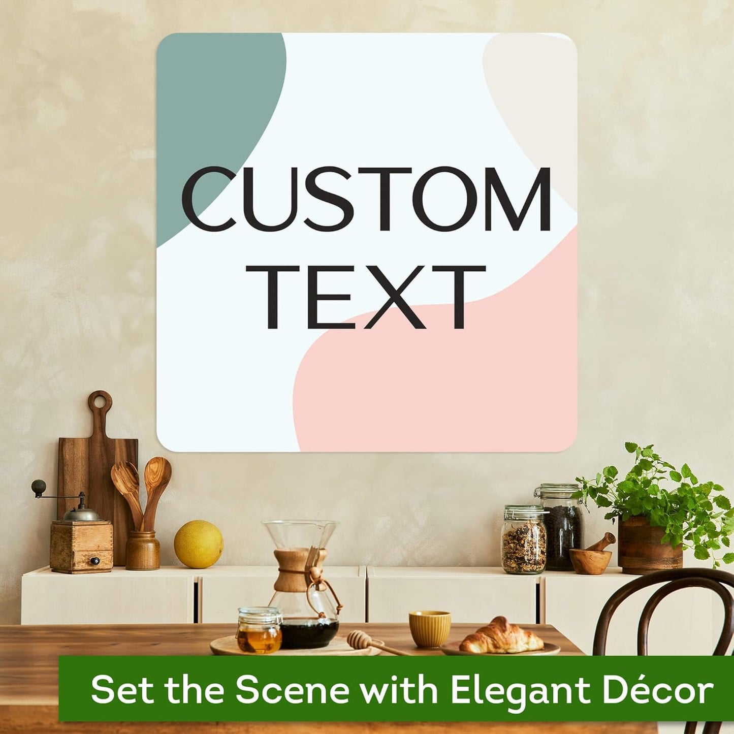 Custom Sign, Custom Street Sign, 11 Font Colors, 13 Font Styles, 4 Hole Options, 22 Sizes, 24x24 Inches, Rust Free DiBound, Fade Resistant, Made in USA by My Sign Center (Minimalist)