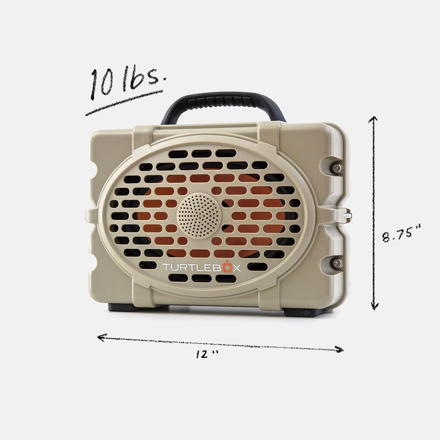 Turtlebox Original Gen 3: Portable Outdoor Bluetooth Speaker – Ultra-Loud (120dB), Waterproof (IP67), Rugged, Impact-Resistant, 3-Day Battery | Party Mode: Unlimited Pairing Stereo, Tan/Camo