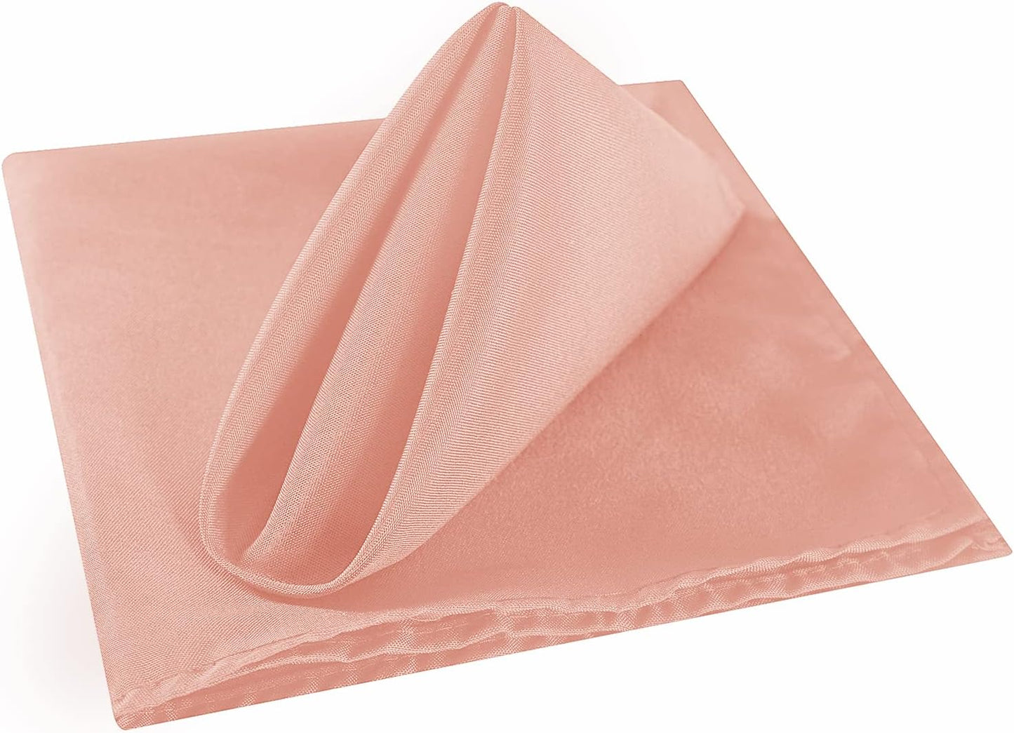 Cloth Napkins 20x20 inch Washable Polyester Dinner Napkins Soft Table Napkins for Wedding Party Dining Banquet(Dusty Pink,12PCS)