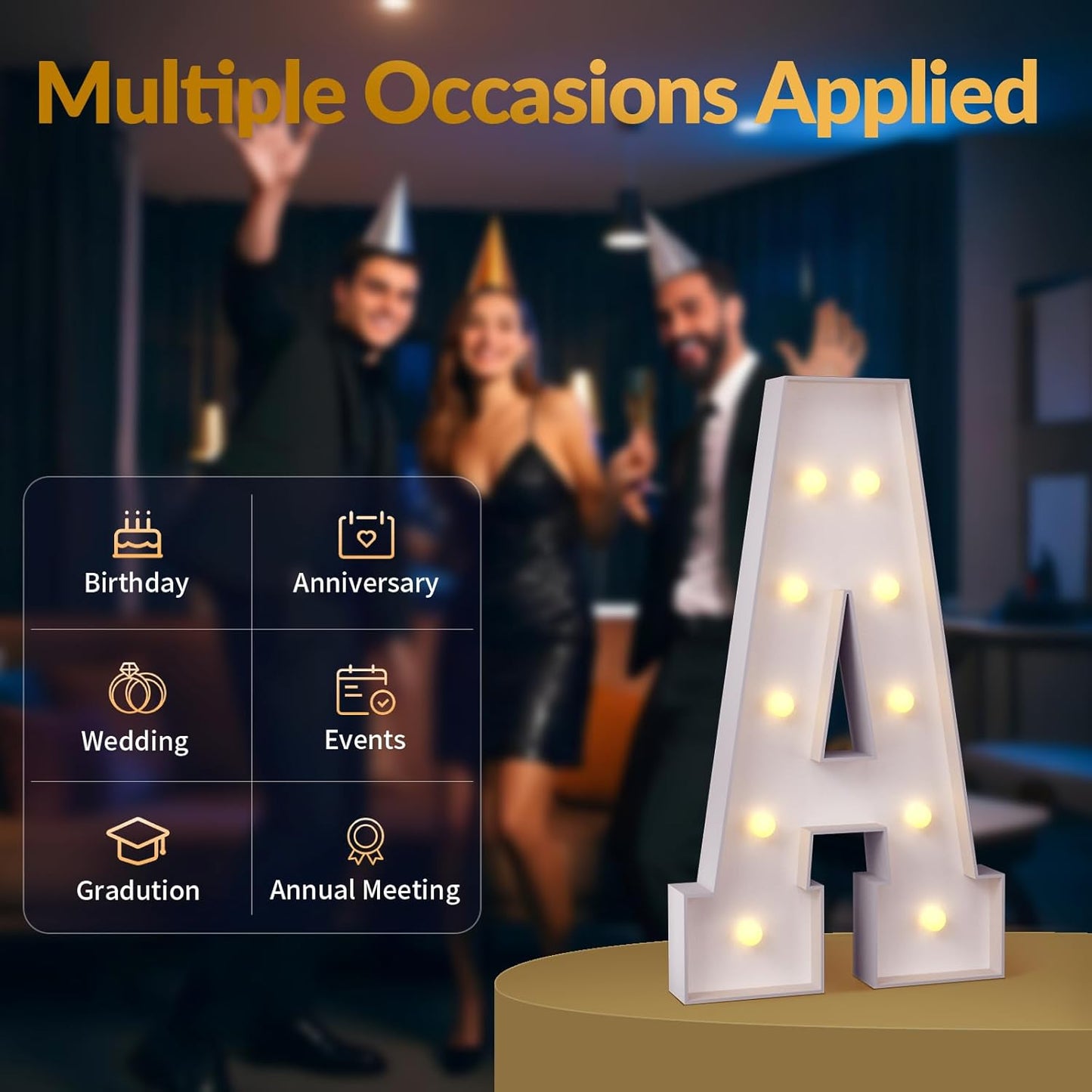 JoyMuse 4FT Marquee Numbers,Large Marquee Numbers 4 Feet Tall for Birthday Decorations Big 4FT Numbers with Light for Party Decor, Number 9