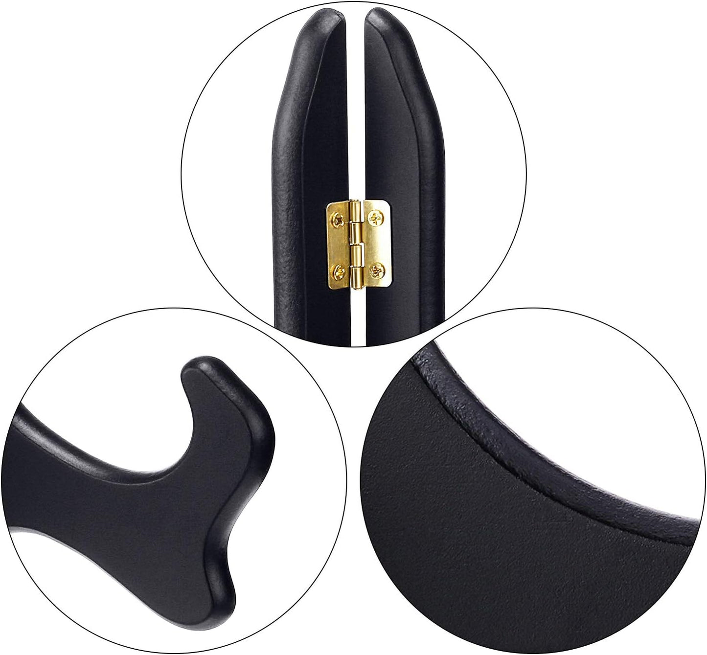 Tatuo 4 Packs Wooden Display Stand Decorative Plate Stands for Display Picture Frame Holder Easels