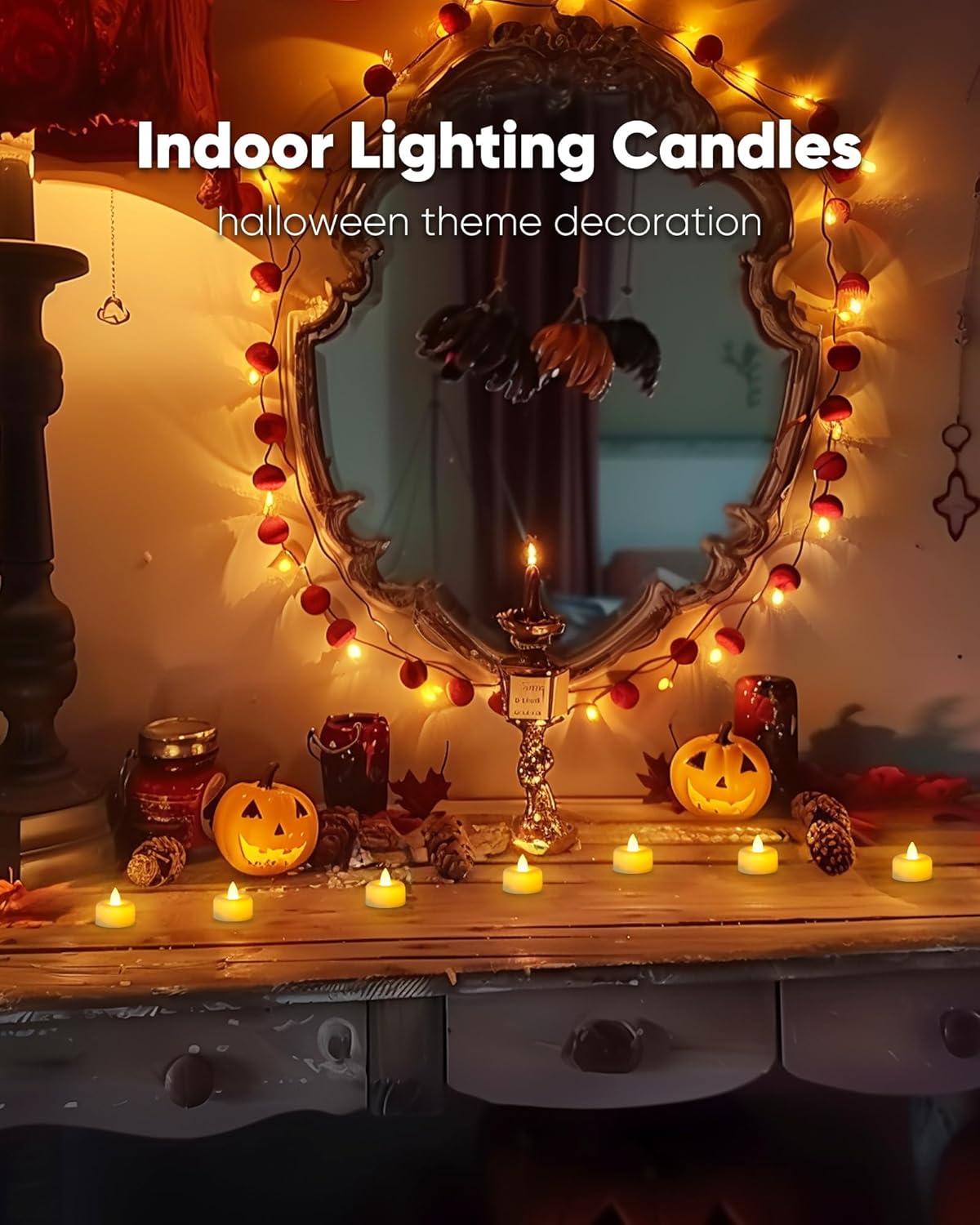 Amagic 12 Pack Remote Candles, Tea Lights with Timer, 400+Hours Flickering Flameless Battery Operated LED TeaLights Candles with Remote, for Table Centerpieces, Home Decor, Wedding, Party (Ivory)