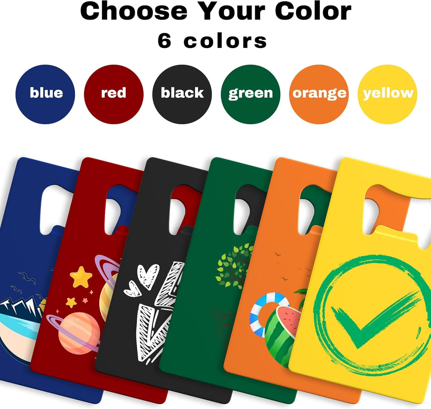 Personalized Credit Card Bottle Opener, Custom Stainless Steel Beer Bottle Opener, Upload Your Name/LOGO/Text, for Wedding Favors, Brewery, Bar, Anniversaries, Party (Green)