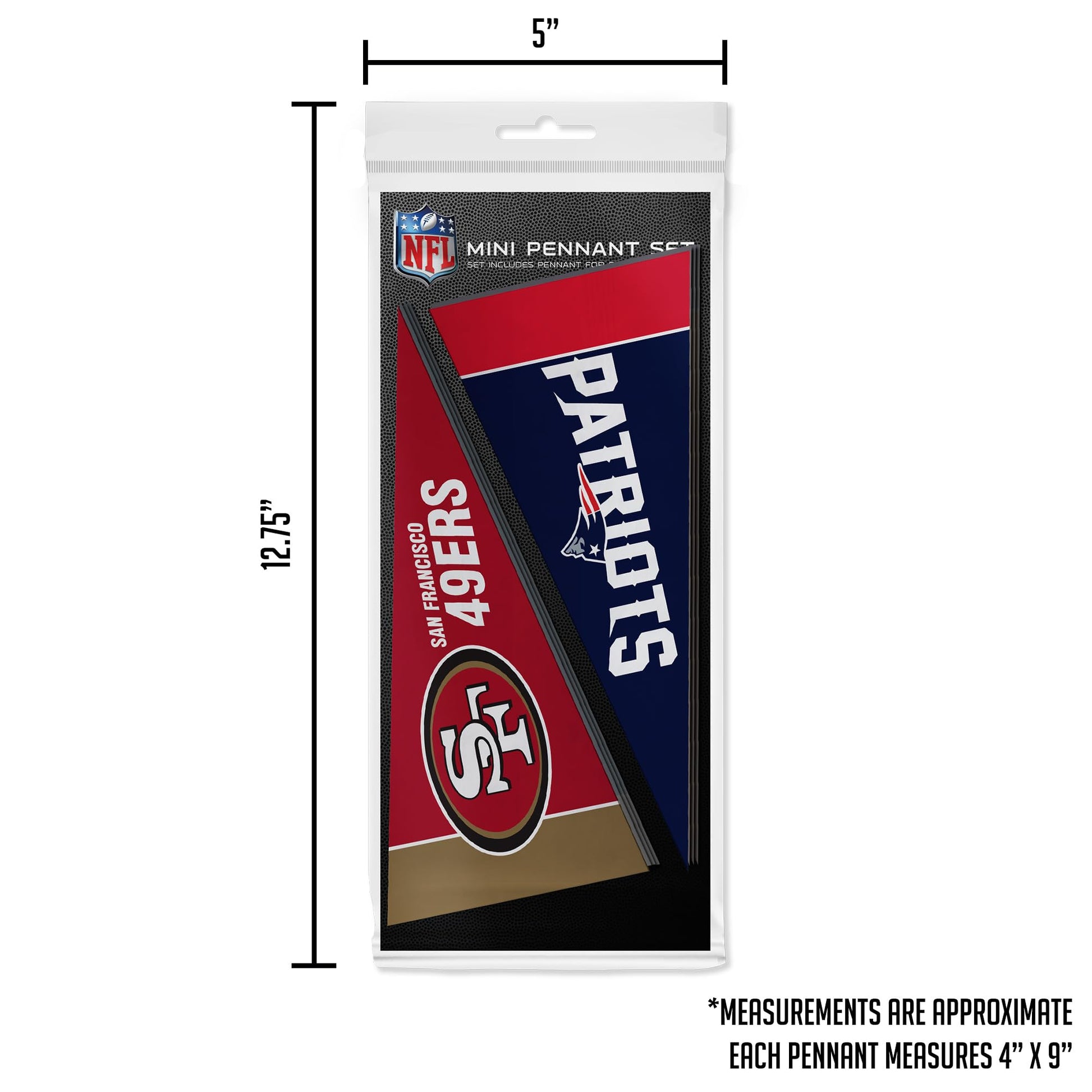 Rico Industries NFL Football Complete 4" x 9" Felt Mini Pennant League Set (Includes ALL Teams)