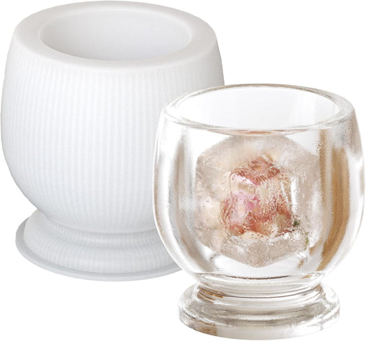 Bottle Resin Mold Candle Holder - Resin Casting Silicone Molds for Home Decor & Candle Making Wave Spiral Mold