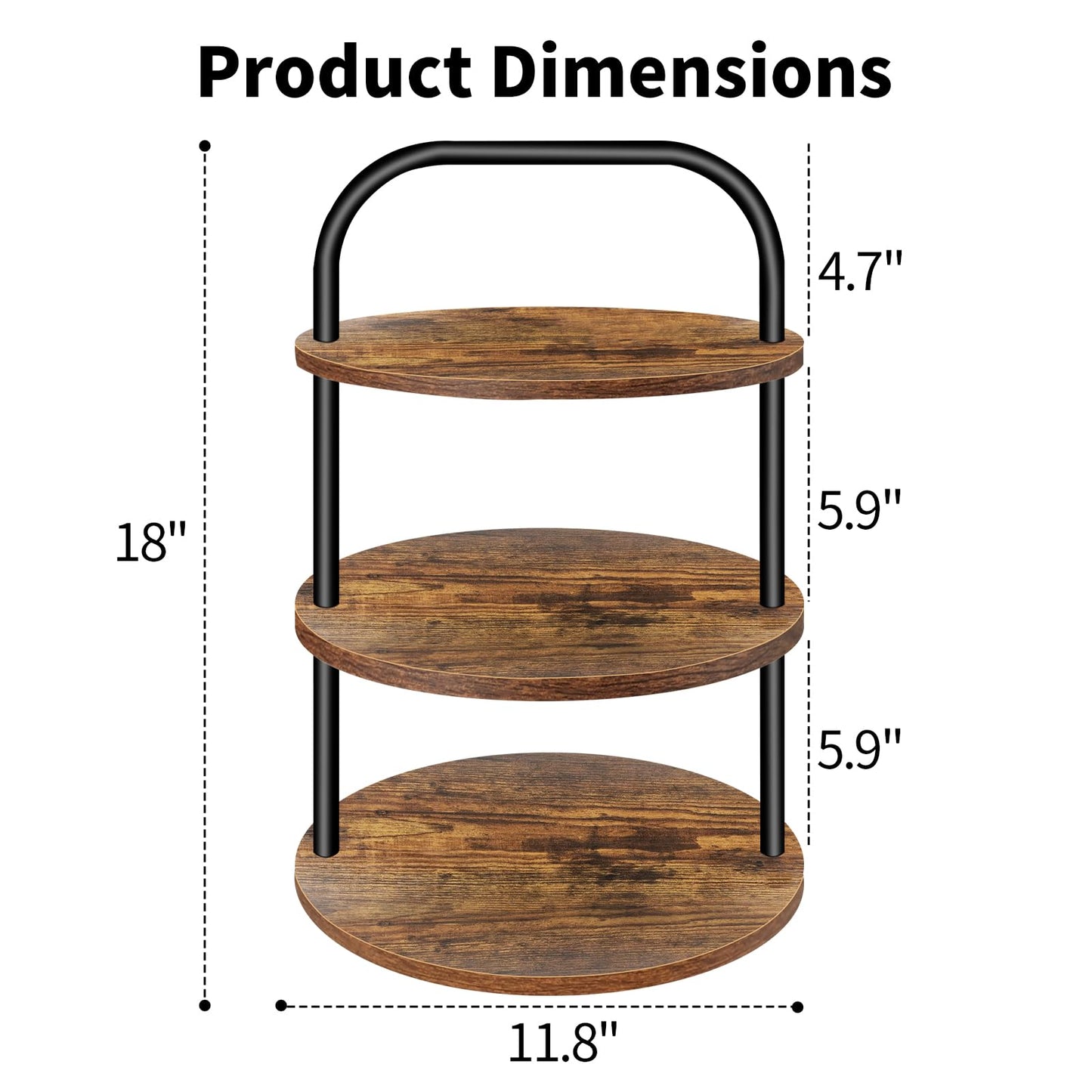 Lilybud--lily Cupcake Stand, Wooden Cupcake Stand for 50 Cupcakes 3 Tier Large Dessert Table