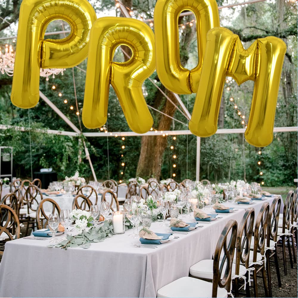 TONIFUL 40 Inch Large Gold Letter R Foil Balloons Alphabet Balloons