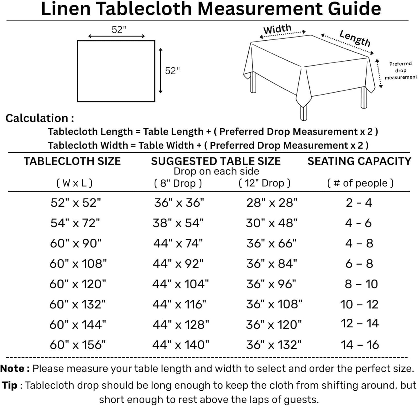 Solino Home Pink Linen Tablecloth 52 x 52 Inch - 100% Pure Linen Square Table Throw - Classic Hemstitch, Machine Washable Table Cloth for Halloween