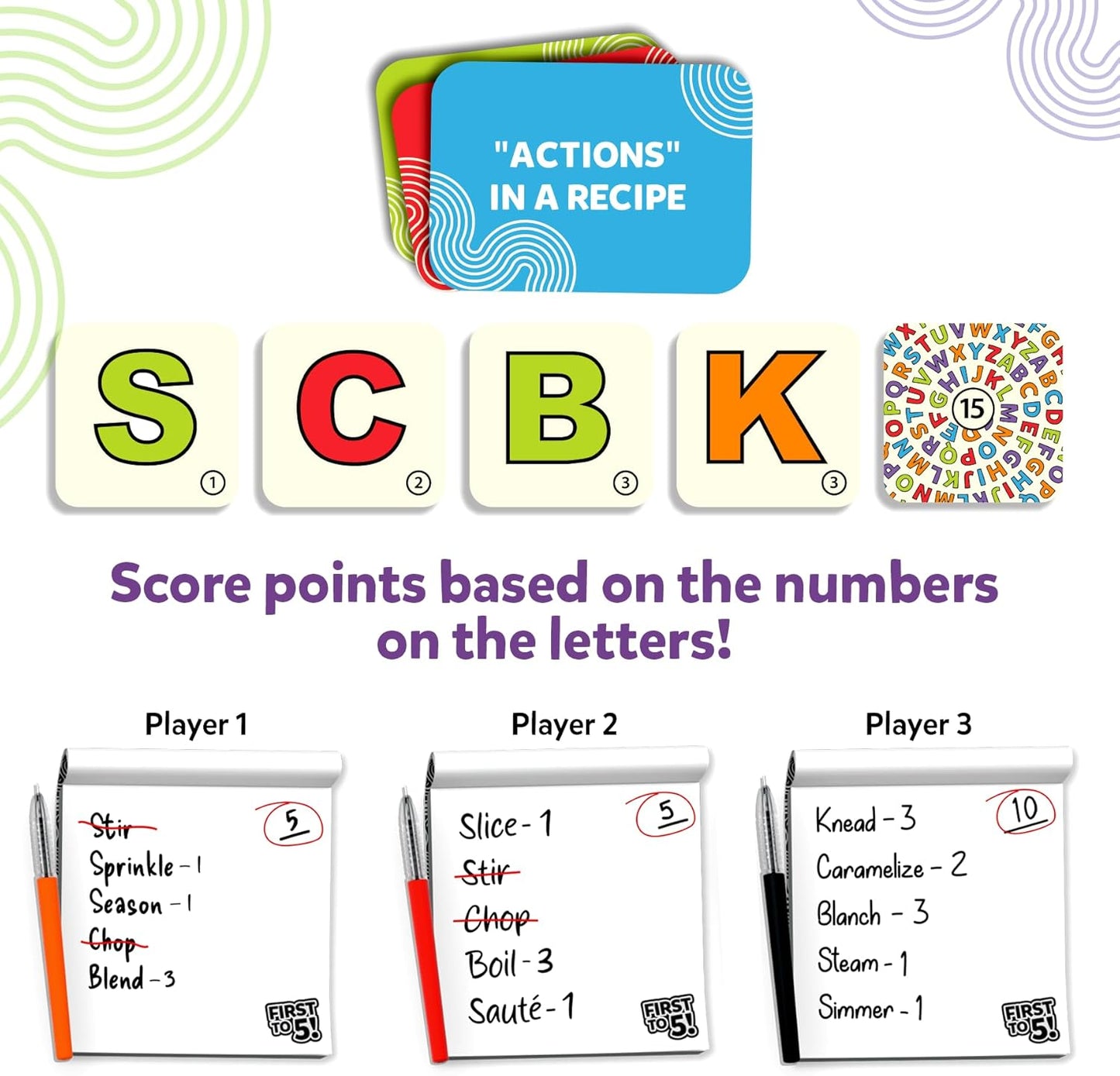 Skillmatics Board & Card Game - First to 5, Category Game with a Twist, Perfect for Parties, Family, Game Night, Quick Thinking, Gifts for Kids, Teens, Adults, Ages 8, 9, 10 & Up, 2-8 Players