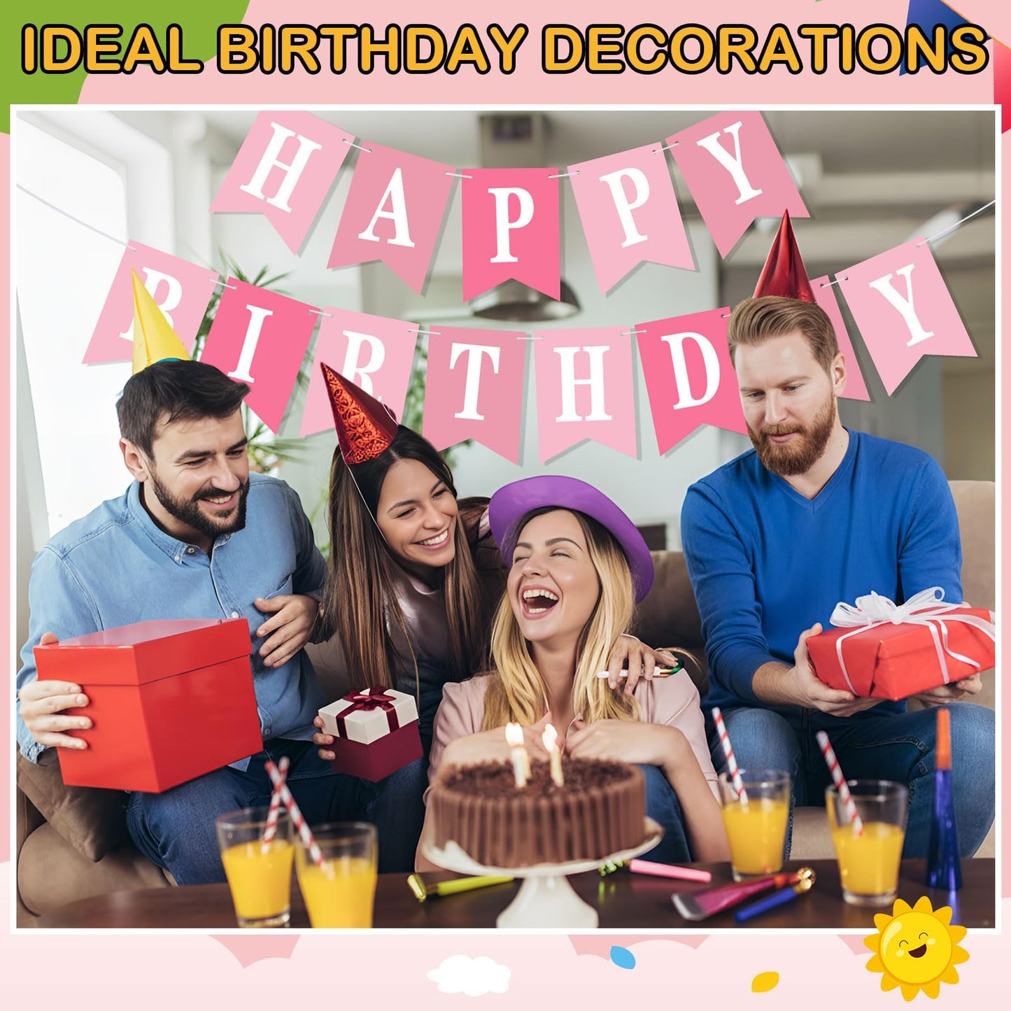 Mooliwe 171 Pcs DIY Custom Banner Kit Make Your Own Customizable Sign for Birthday Wedding Party