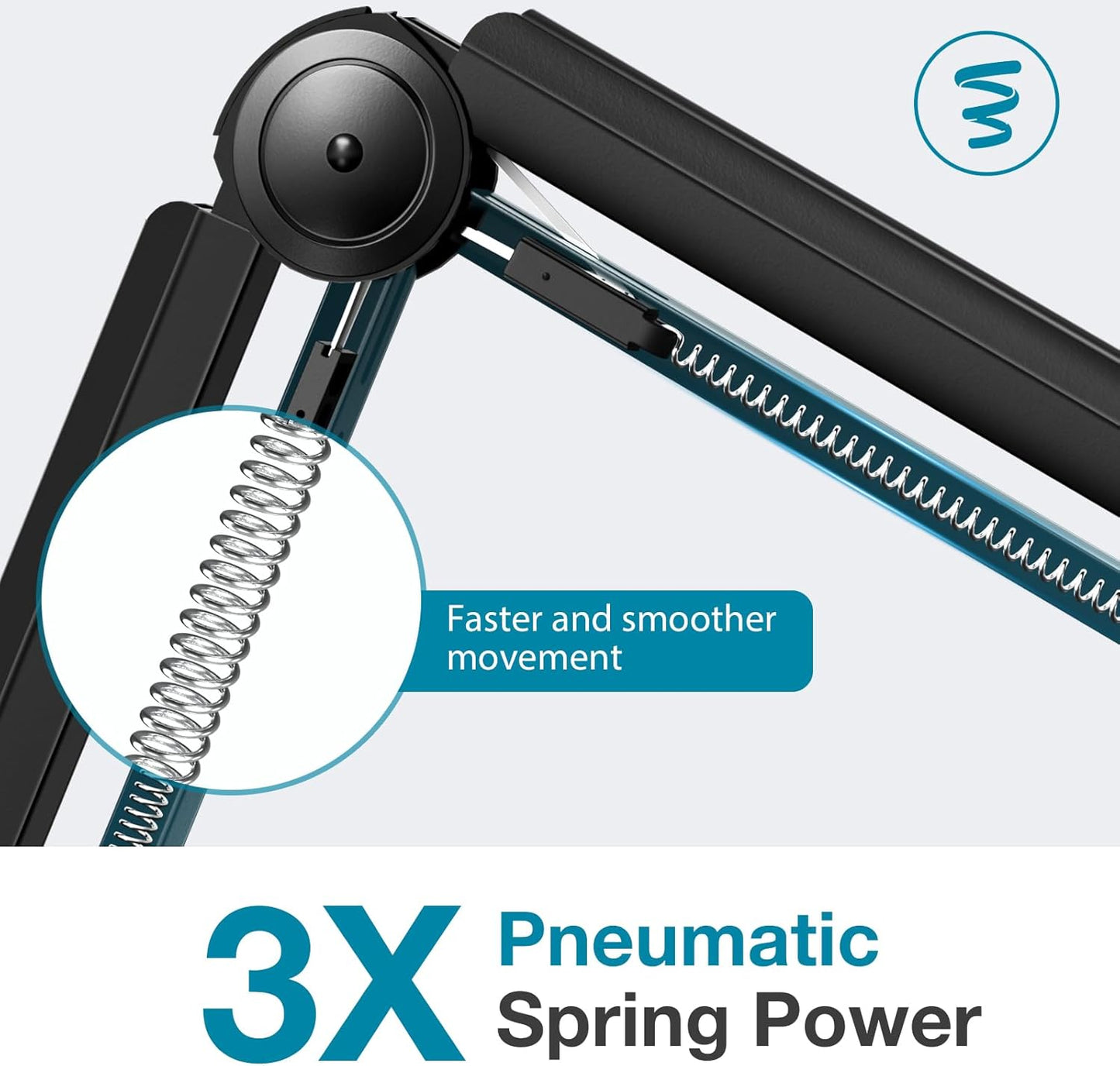 InnoGear Microphone Boom Arm, Mic Stand Desk with Cable Management Microphone Arm Stand for HyperX QuadCast SoloCast Blue Yeti Snowball Fifine Shure SM7B