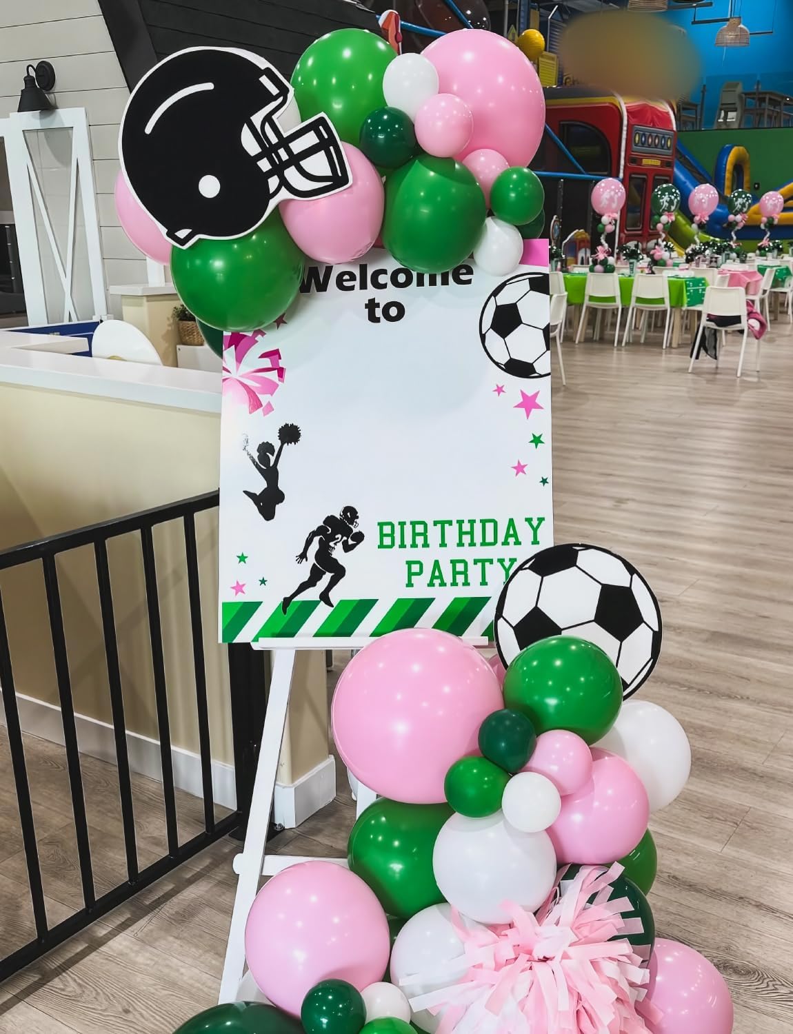 Pink and Green Balloons - Latex Balloons 12 Inch Dark Pink Balloon Green Party Balloon for Girl Princess Birthday Wedding Baby Shower Witch Themed Party Decorations, 50 Pcs