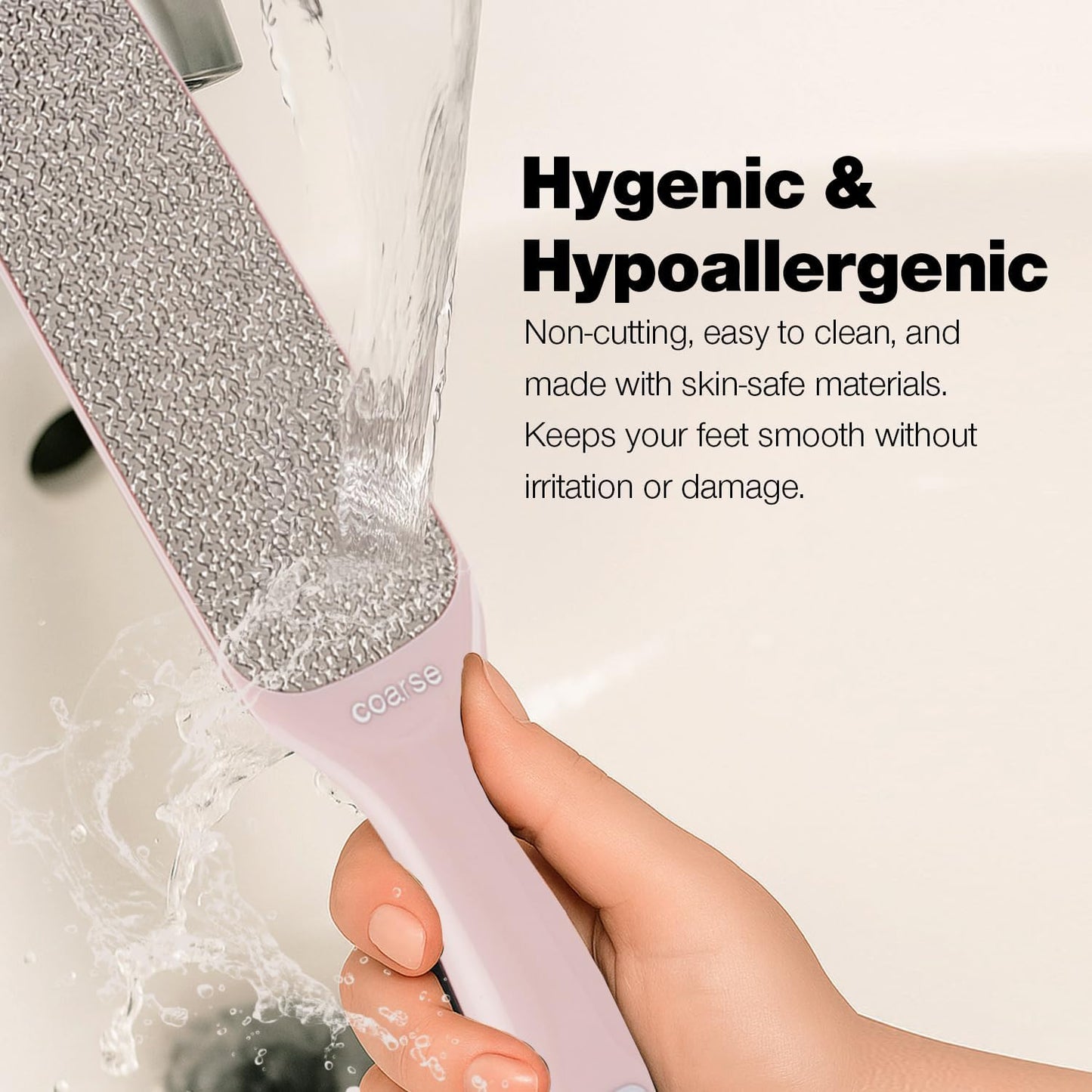 Probelle Double Sided Multidirectional Nickel Foot File Callus Remover - Immediately Reduces calluses and Corns to Powder for Instant Results, Safe Tool (Pink)