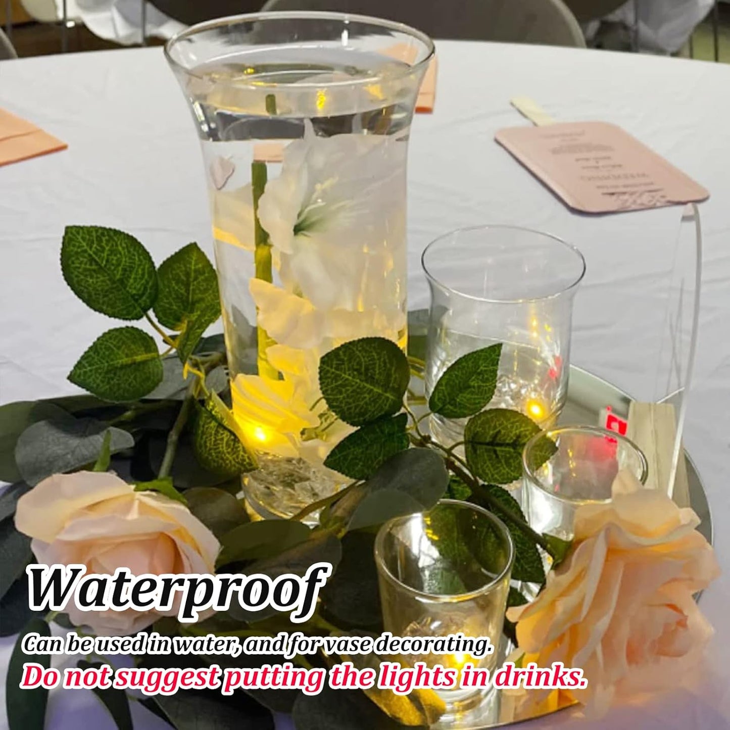 ZGWJ 200PCs Mini Led Lights with Hooks, Long Standby Time Balloons Light for Party Decorations,Paper Lantern,Easter Eggs,Birthday Party,Halloween Christmas Decoration(Glow steadily Warm White)