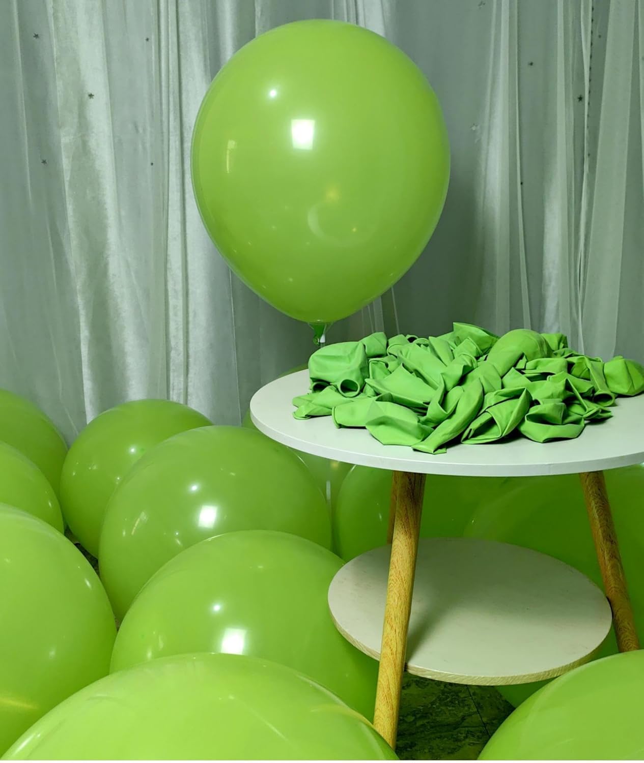 90 Pack Light Green Balloons 18 inch Green Latex Big Balloons for Party Decorations and Events ZWZLIULIAN