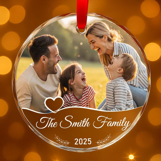 Personalized Christmas Ornaments with Names, Couple Glass Ornament, Custom Wedding Gifts for Couples 2025, Wedding Gift Ideas for Newly Wed Couple, Bride, Bridal Shower, Future Mr & Mrs (F1)