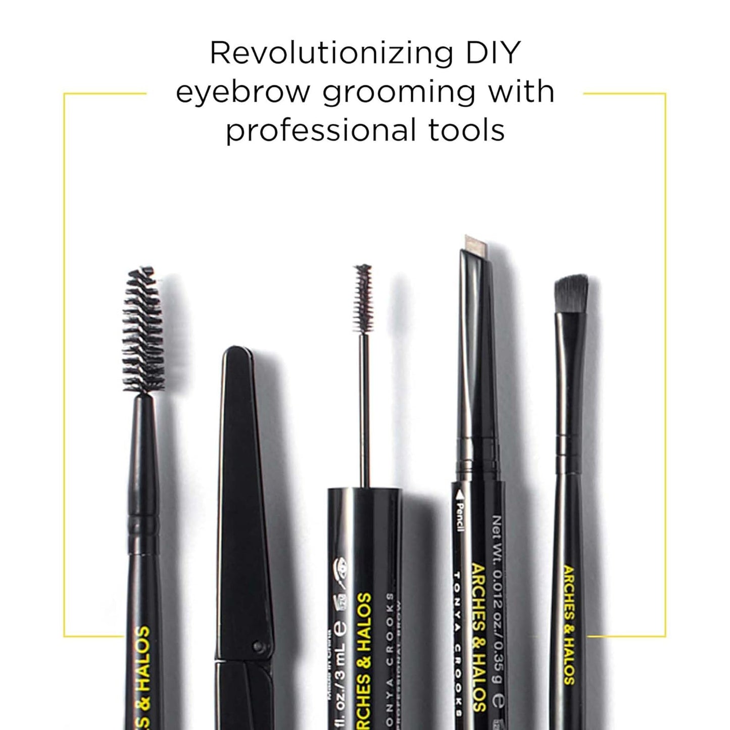 Arches and Halos Duo Luxury Brow Powder - Eyebrow Shaper and Color - Powder Compact with 2 Neutral Shades - Sunny Blonde - 0.1 oz