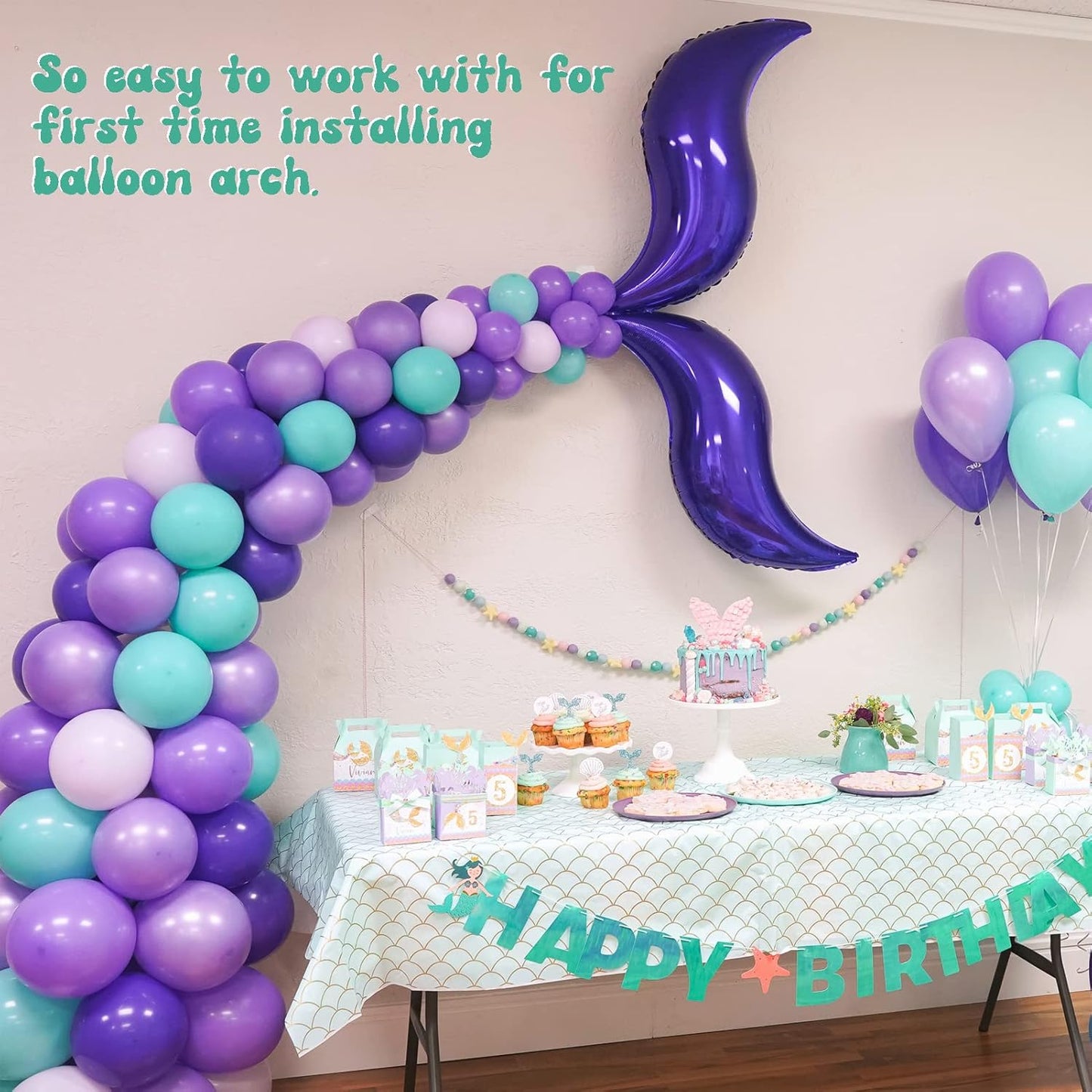 Balloon Arch Kit, 82ft Easy DIY Balloon Decorating Garland Strip and 500Pcs Glue Point Dots Tape for Balloon Arch, Decorations Making