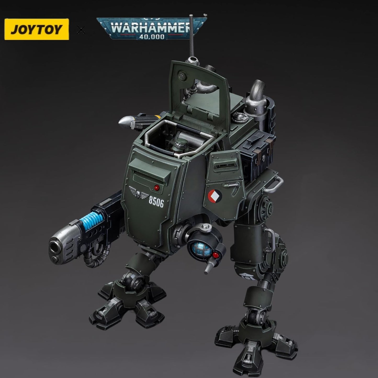 JOYTOY Warhammer 40K Action Figure Astra Militarum Cadian Armoured Sentinel Collection Anime Model 1/18 for Unisex, Adult, Christmas, Birthday Gift