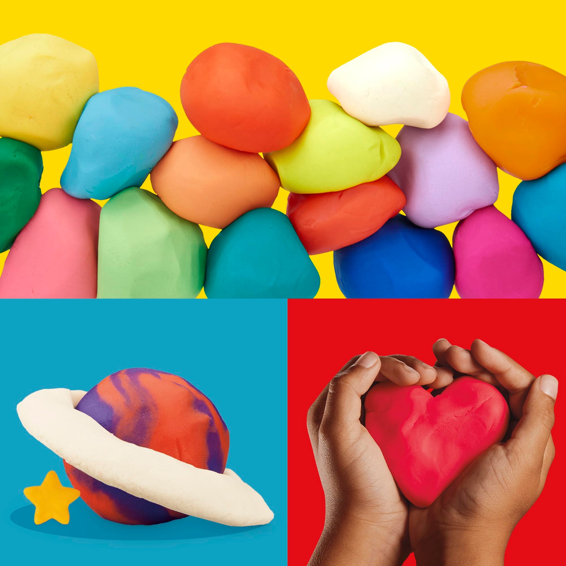 Play Doh Bulk Handout 42-Pack of 1-Ounce Modeling Compound Cans, Back to School Gifts, Prizes, &