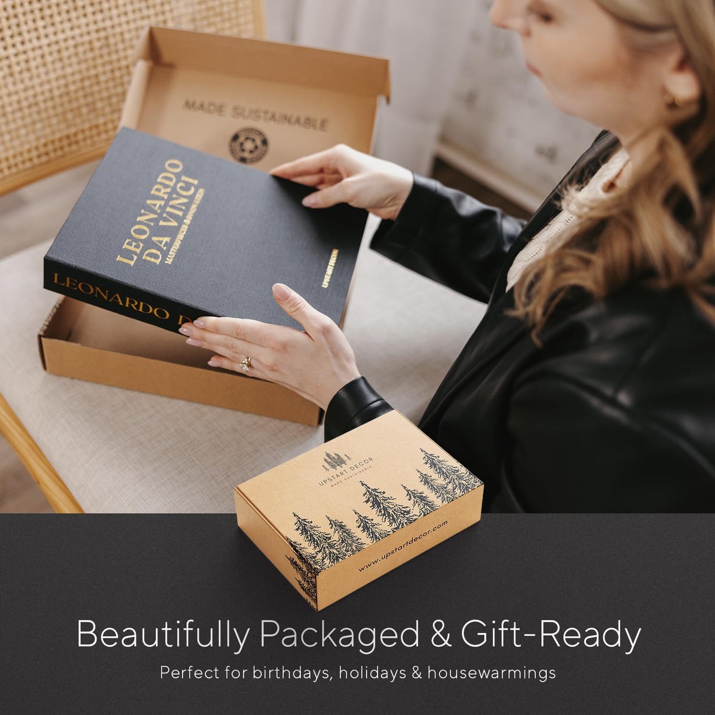 Elegant Linen Set of 3 Decorative Books for Home Decor Faux/Fake Books For Decoration Hardcovers Aesthetic Minimalist Coffee Table Décor Living Room Modern Entryway Table Bookshelf Storage Boxes