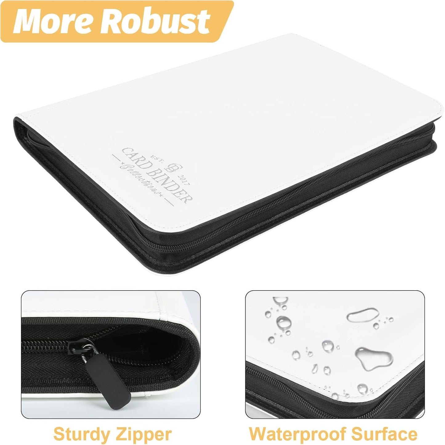 Trading Card Binder, Card Collection Binder Album Folder with 540 Side Loading Pockets, 9 Pocket Trading Card Album Folder for TGC,MTG, Baseball Cards, Yugioh