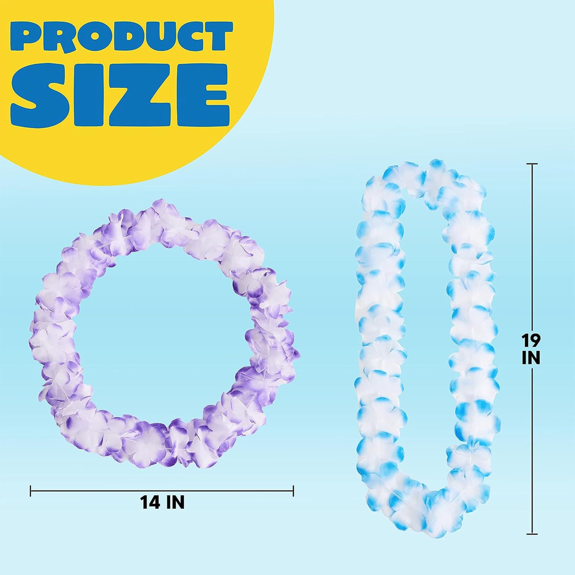 JOYIN Toy 36 Counts Hawaiian Leis Bulk, Tropical Flower Lei Hawaiian Lei Beach Hawaii Luau Party