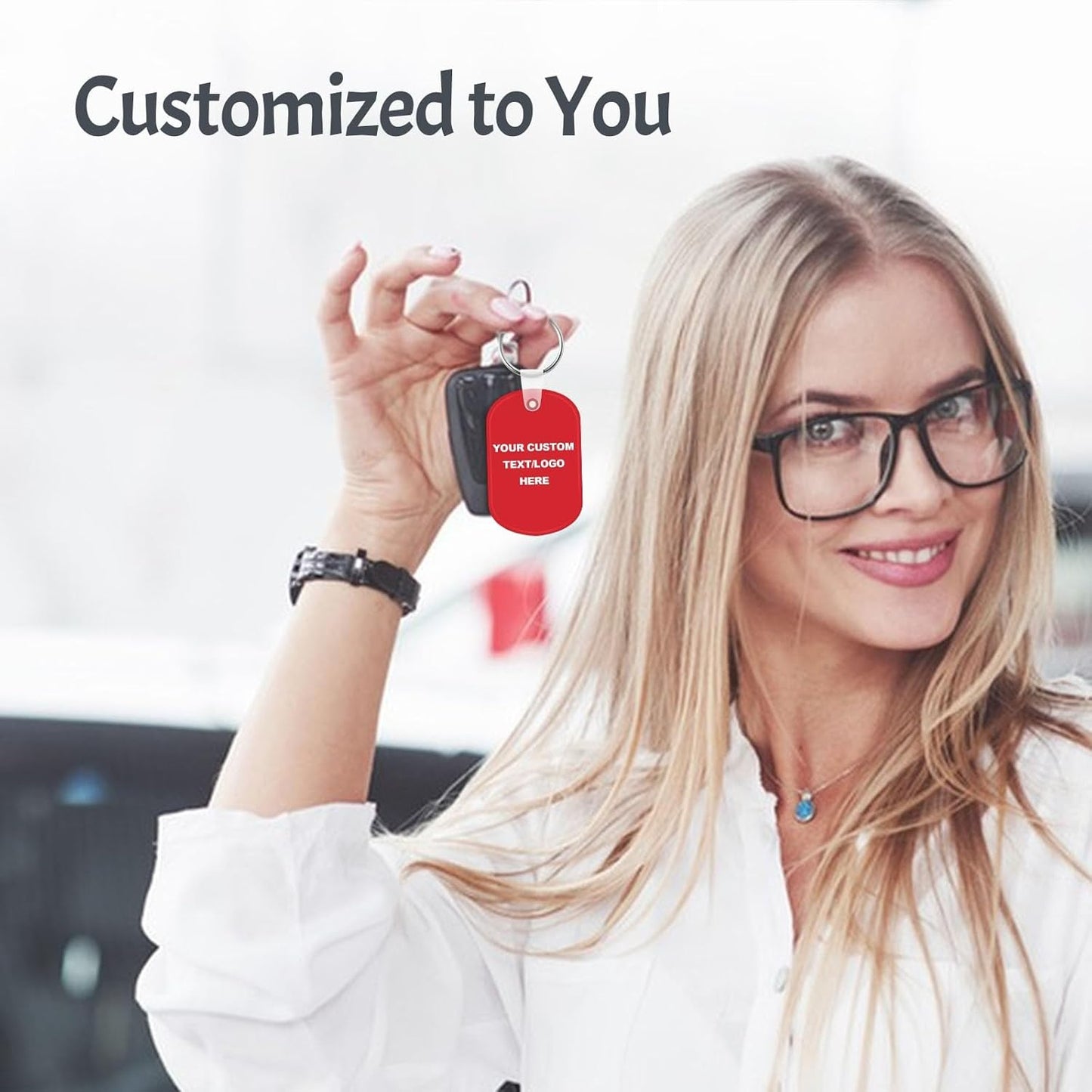 Custom Oval Soft Keychains 300 Pack, Personalized Logo, Text Bulk - Perfect for Tradeshows, Party Favors, Campaign Gifts - Customizable Key Tags