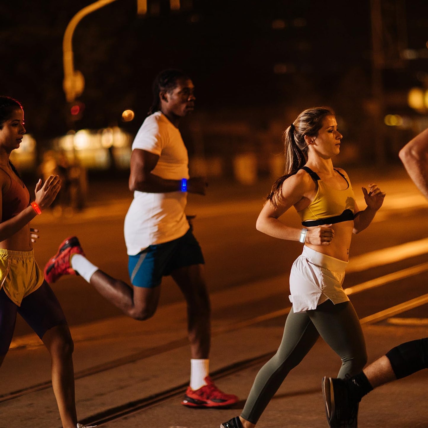 8 Pack LED Bracelets Light Up Wristbands,Glow Flashing Wristbands Glow in The Dark Party Supplies for Party, Festivals, Sports, Camping,Night Events (Multicolor)