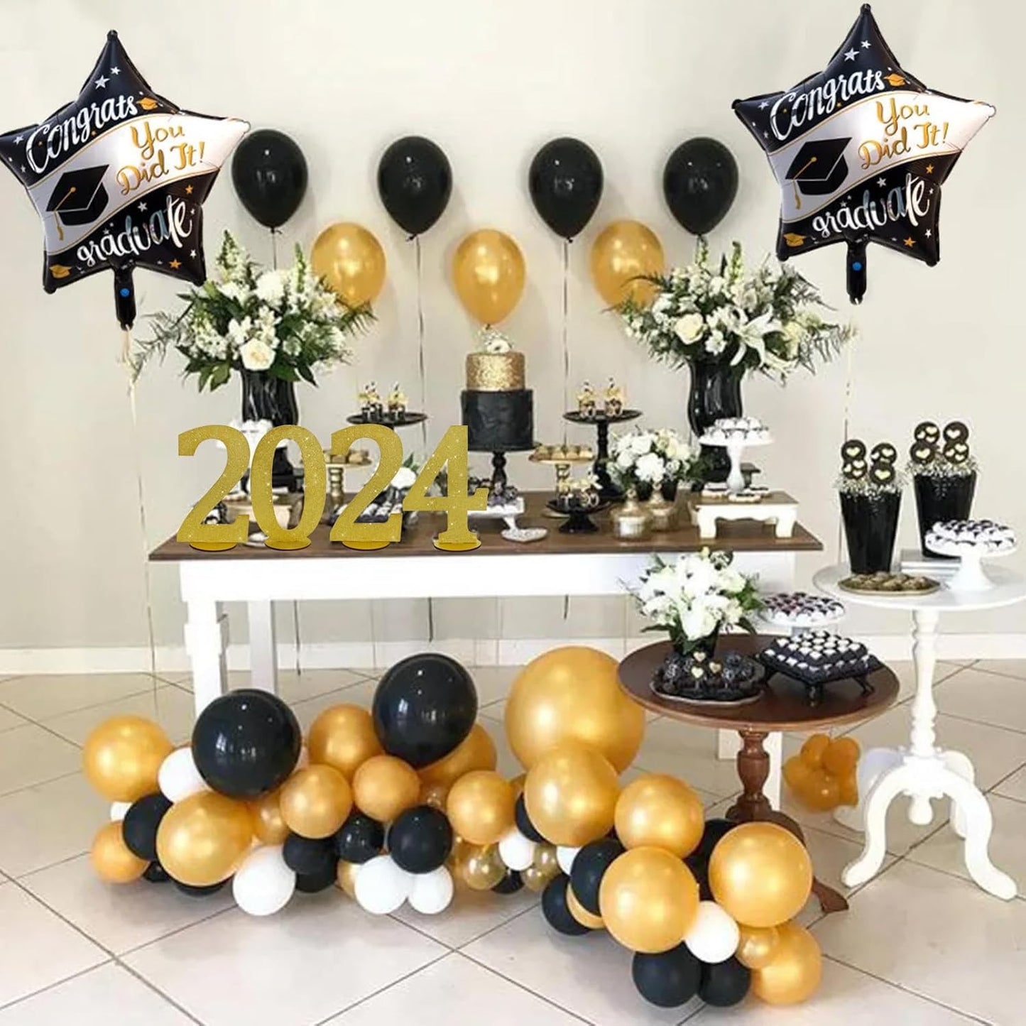 TONIFUL 11.8 Inch Gold Glitter Numbers Table Centerpieces 0-9 Birthday Party Decorations,Shining Gold Digital 4 for Birthday Party,Wedding,Bridal Shower,Engagement,Photo Shoot,Anniversary