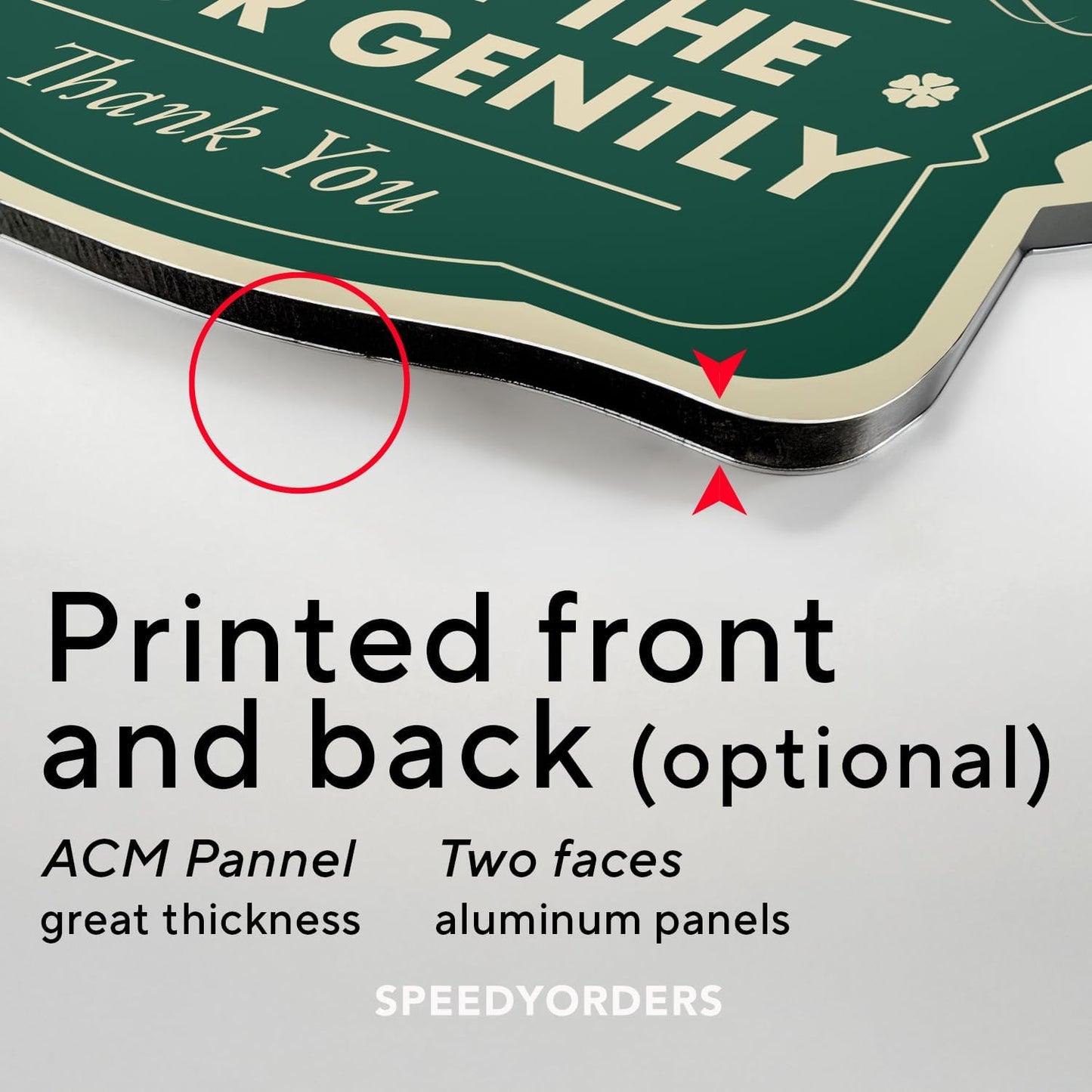 Custom Decorative Outdoor Metal Sign - Personalized Aluminum Driveway Sign, Waterproof, Made in USA - Design 3 Forest Green 12x12 In