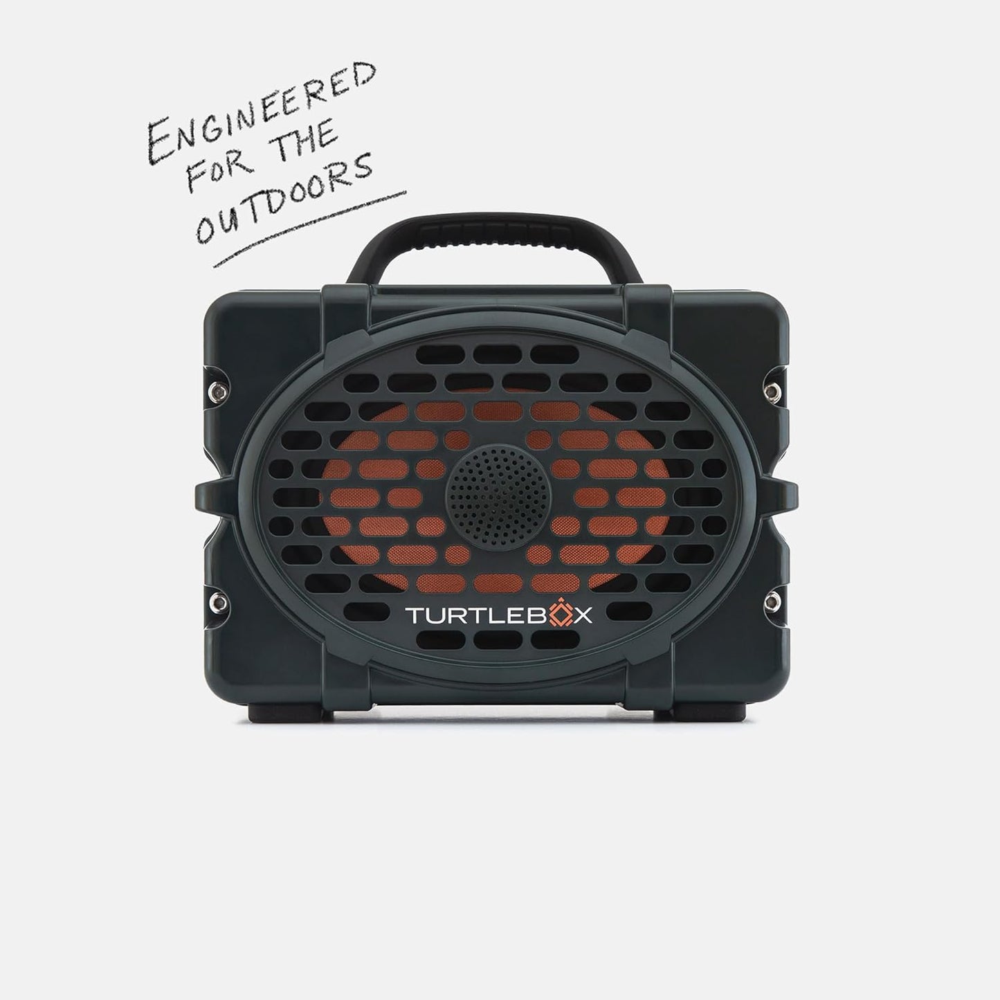 Turtlebox Original Gen 3: Portable Outdoor Bluetooth Speaker – Ultra-Loud (120dB), Waterproof (IP67), Rugged, Impact-Resistant, 3-Day Battery | Party Mode: Unlimited Pairing Stereo, Green/Blaze Orange