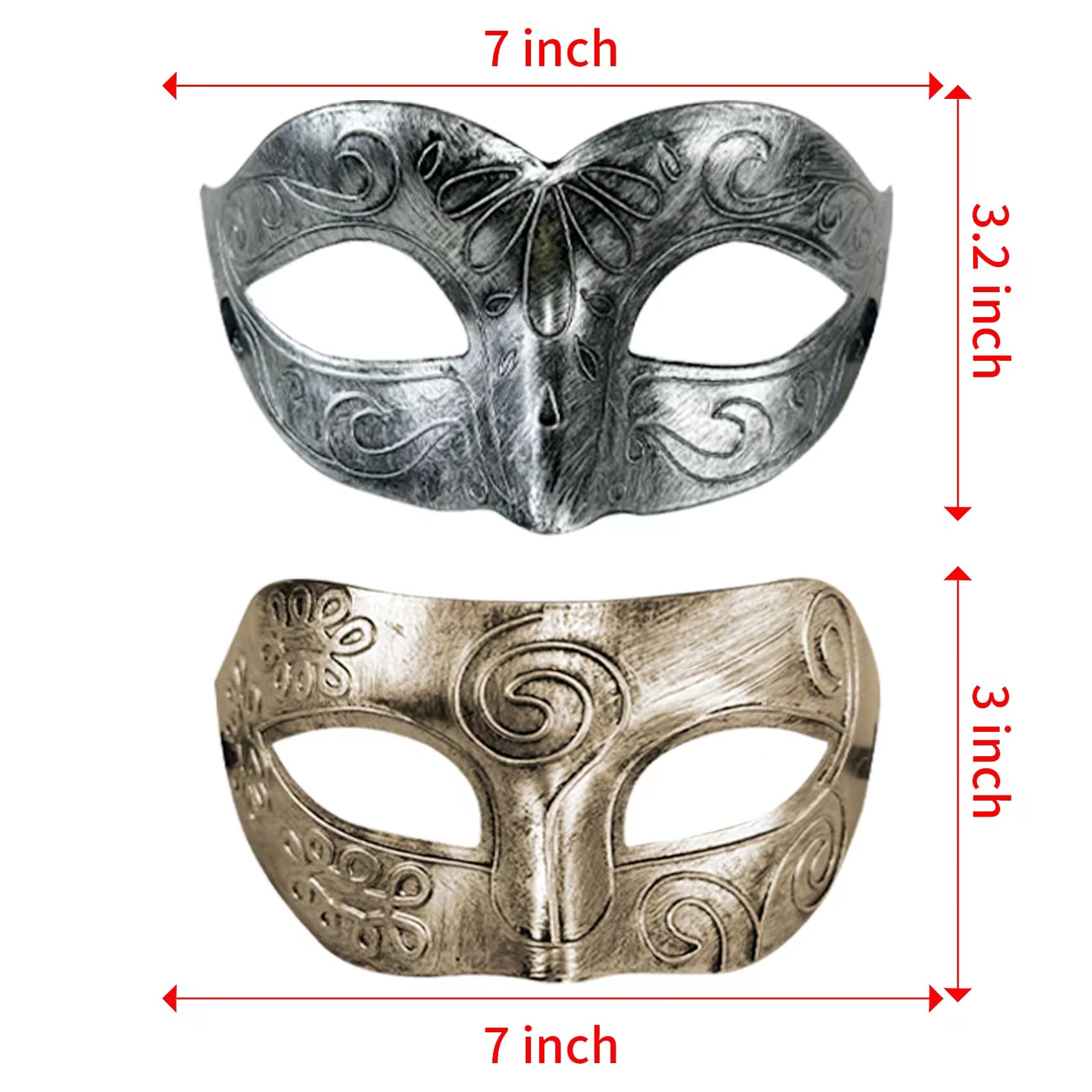 Lusy DM 40 Pieces Masquerade Mask Vintage Antique Mask Venetian Party Masks for Men Women Cosplay