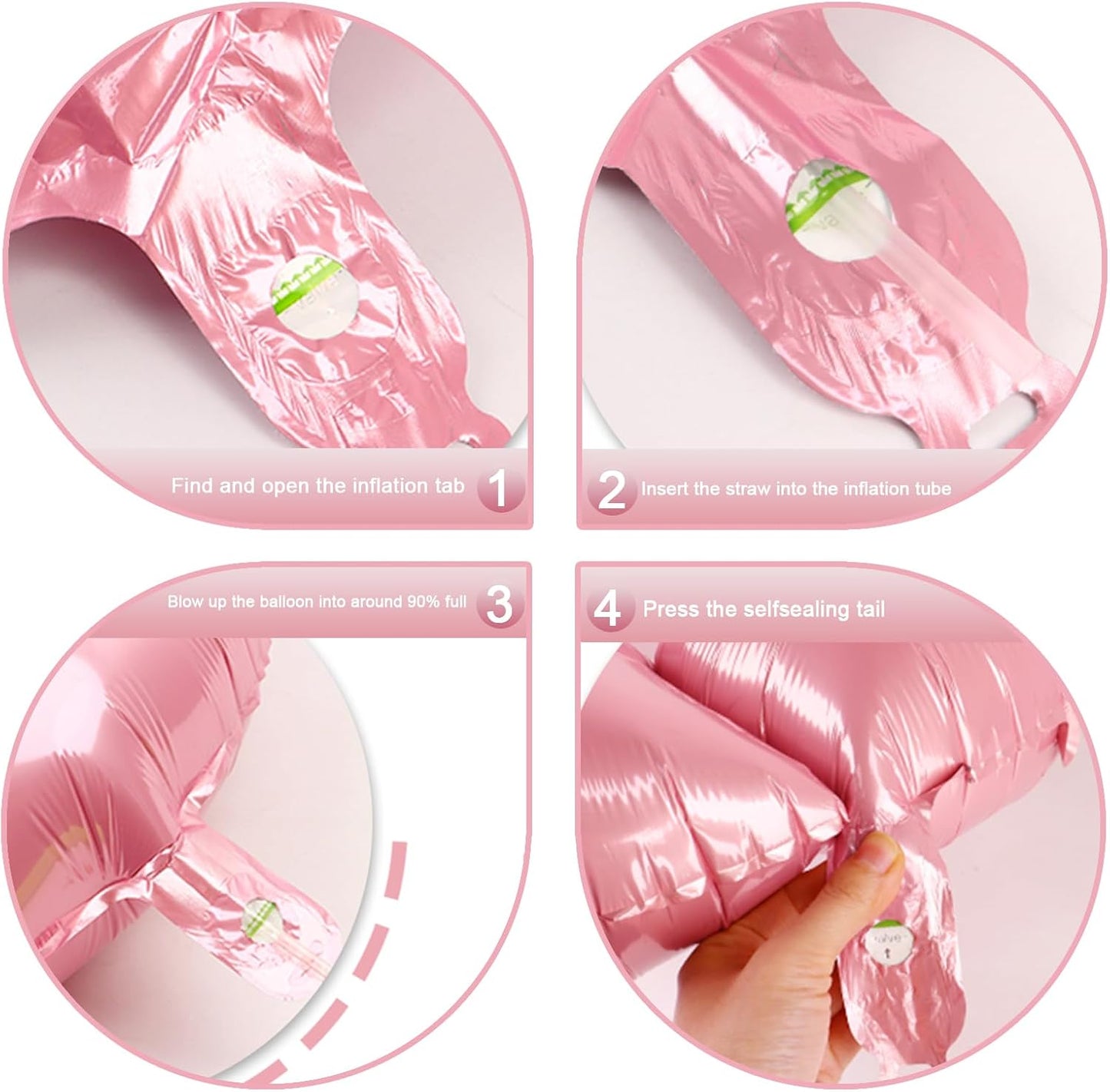 Pearlescent Pink 40 Inch Mylar Foil Number 6 Balloon, Birthday Digital Balloons for 6 16 Boy Girl Party Decorations Supplies,Pearl Pink Big Helium Balloon Numbers for 26 36 46 60 Men Women Anniversary