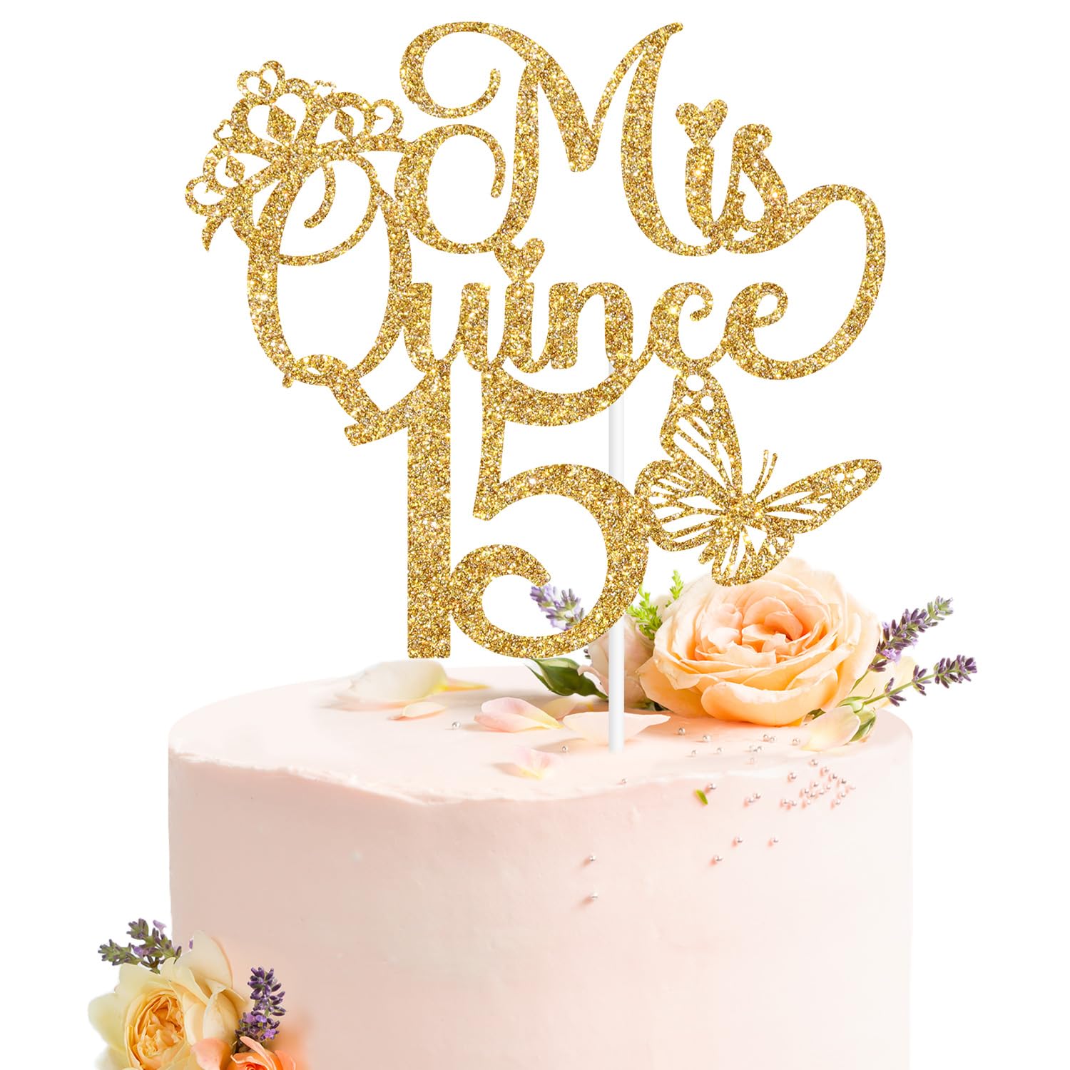 Mis Quince 15 Cake Topper, Mis Años 15, Feliz 15 Años, Cheers to 15 Years, Happy 15th Birthday