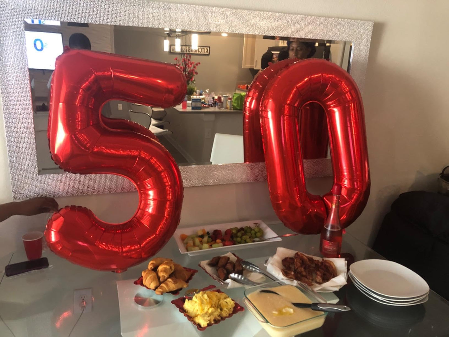 Number Balloons Red 2 Balloon 40 Inch for 2 12 Birthday Party Decorations