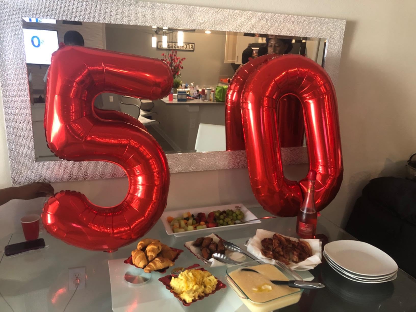 Number Balloons Red 2 Balloon 40 Inch for 2 12 Birthday Party Decorations