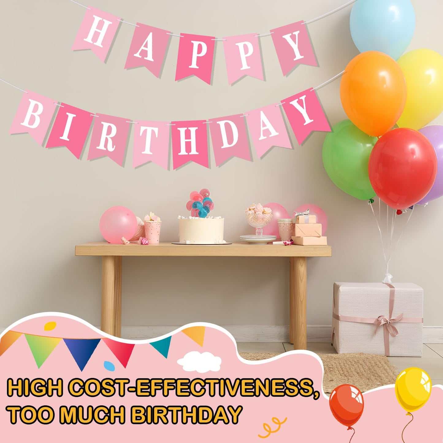 Mooliwe 171 Pcs DIY Custom Banner Kit Make Your Own Customizable Sign for Birthday Wedding Party