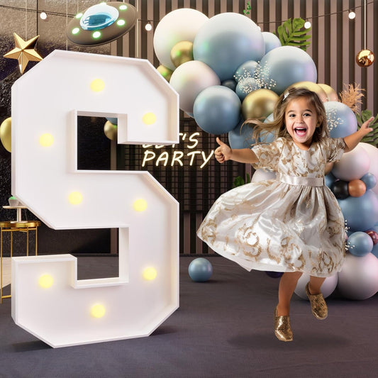 imprsv Marquee Light Up Letters, 3FT Marquee Letters for Birthday Baby Shower Wedding Decorations Light Up Letters for Engagement Party Decor, Large Marquee Letters for Party Decorations, Letter S