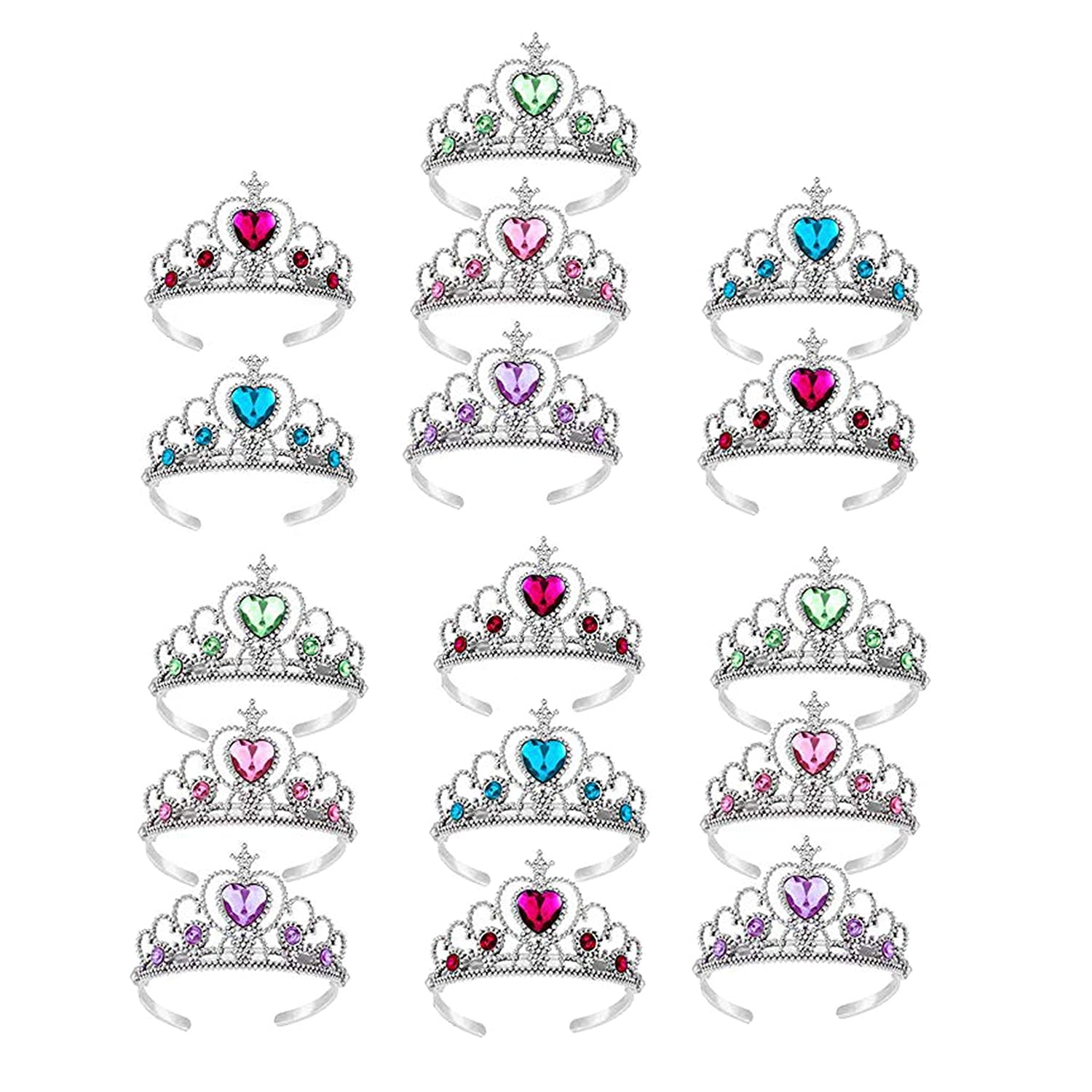 S & E TEACHER'S EDITION 16 Pcs Tiaras Crown Set for Girls