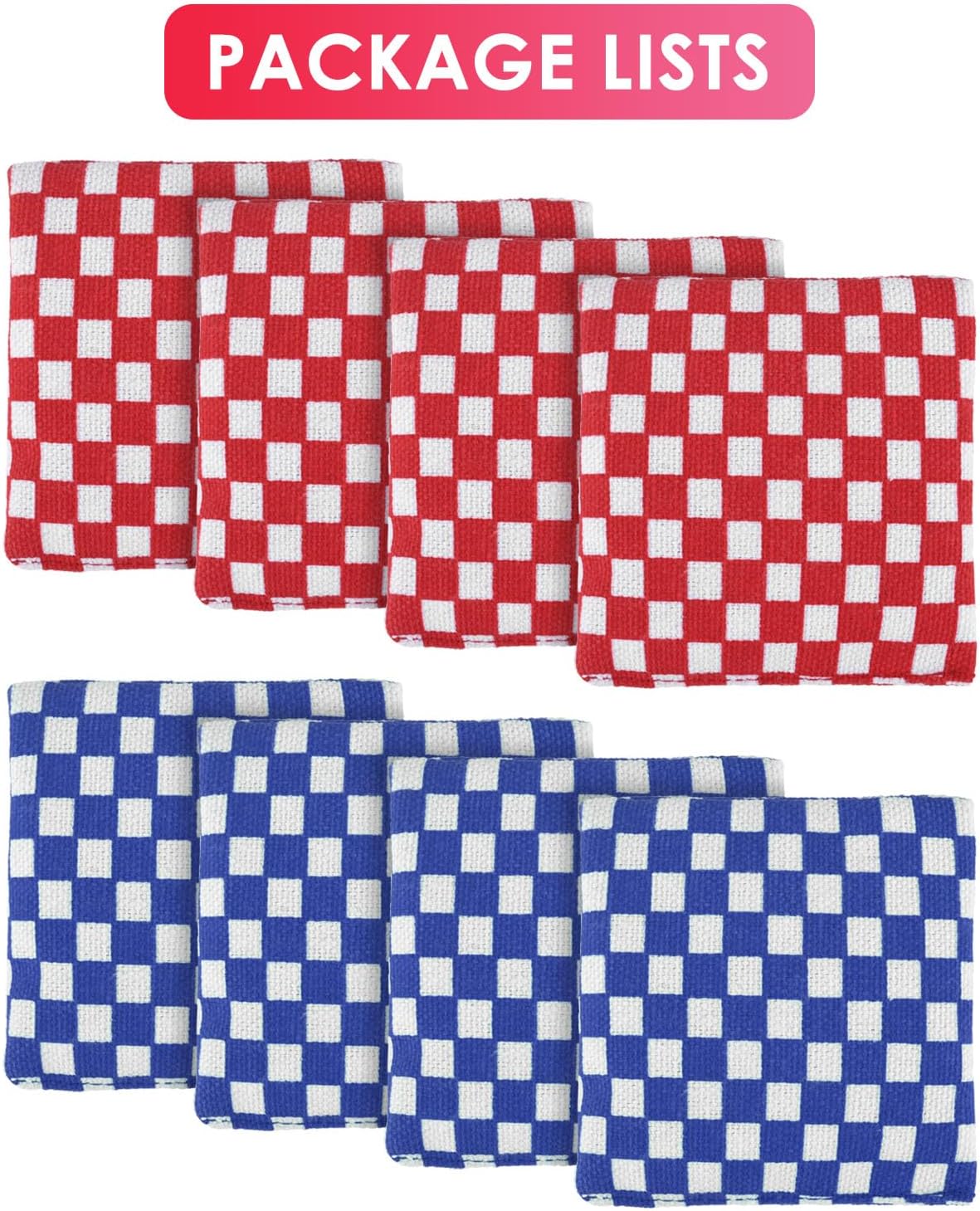 TINDTOP Mini Bean Bags for Tossing - 3.1" x 3.1", Cornhole Outdoor Toss Gaming Colorful Canvas Bean Bags Carnival Games Kids Beanbags Throwing Games for Kids